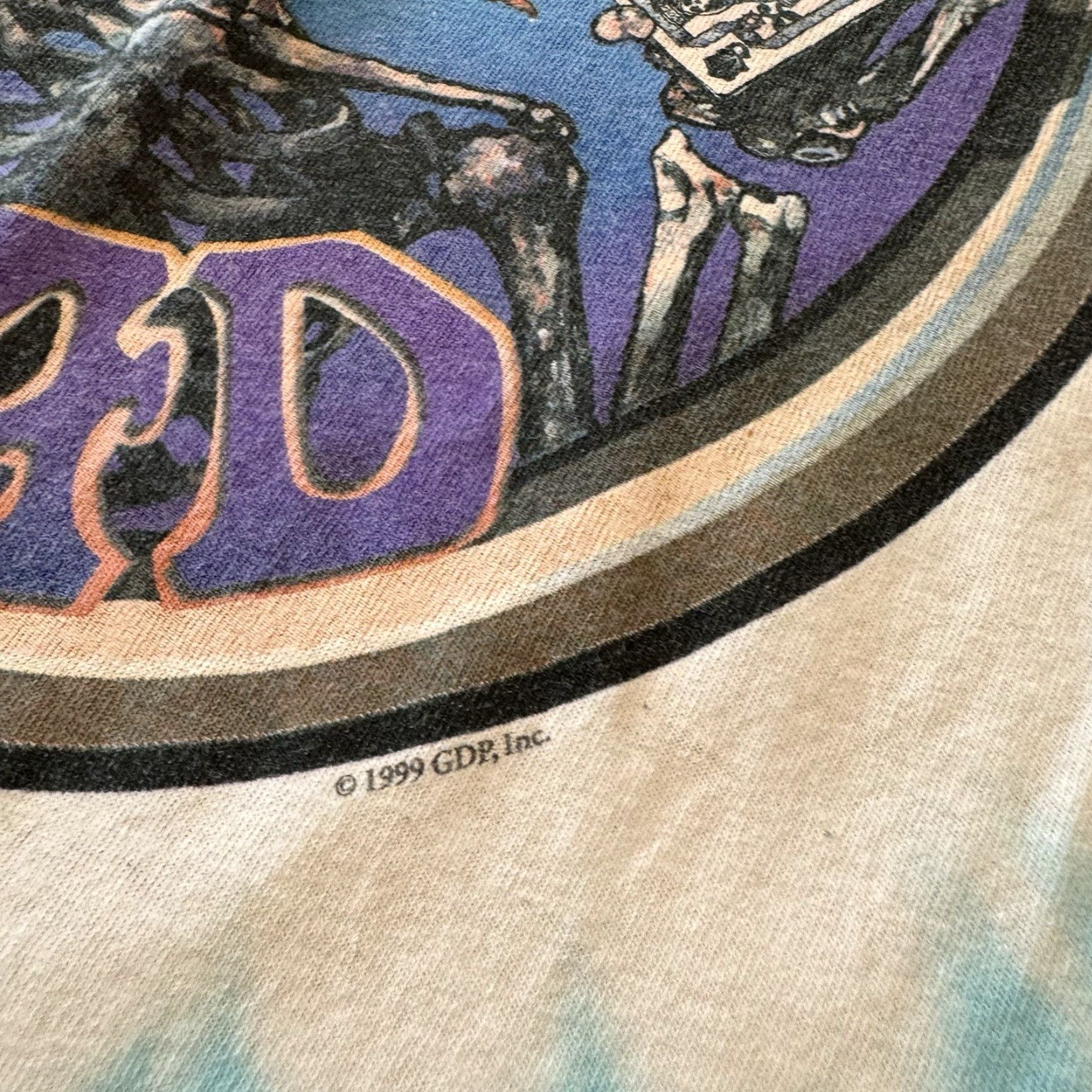 Liquid Blue VINTAGE Grateful Dead Queen of Spades Magician Liquid Blue T Shirt Small Mens 90s Blue Cotton Short Sleeve Crew Neck Graphic Print 1999 Size US S / EU 44-46 / 1 - 3 Thumbnail