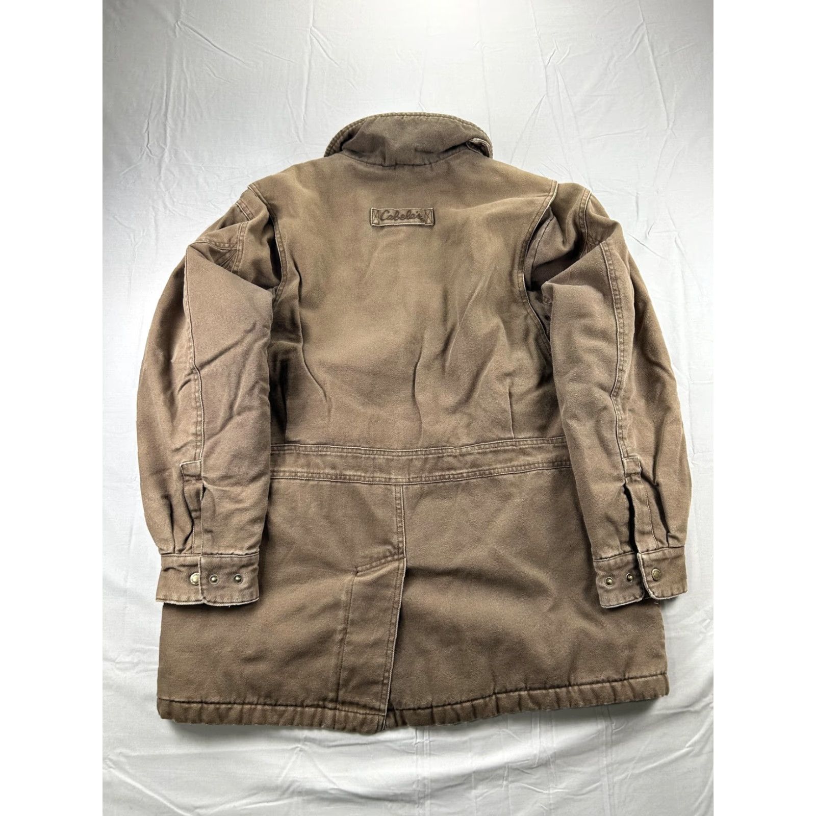 Vintage Cabela's Womens XL Brown Canvas Barn Coat Quilted Lined Cabela's Workwear Jacket Coat Size XL / US 12-14 / IT 48-50 - 3 Thumbnail