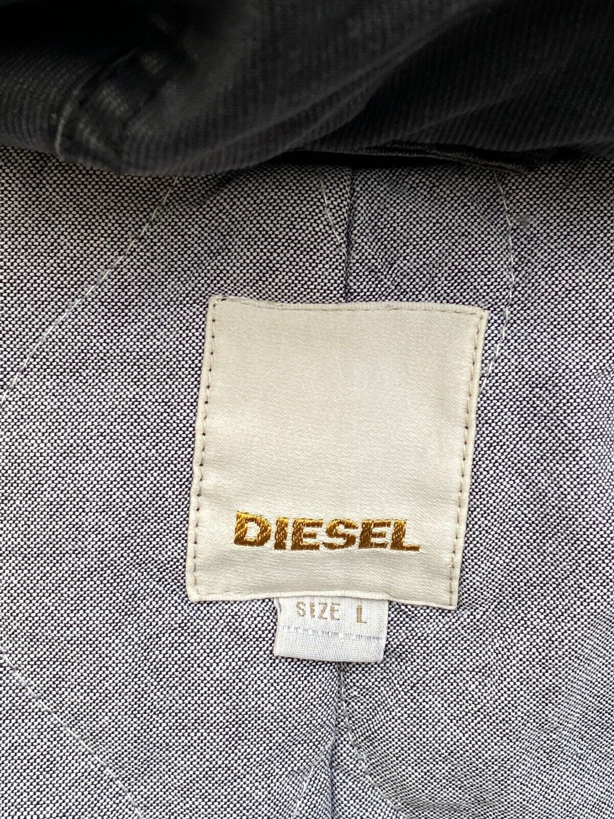 Diesel DIESEL BLACK COTTON PARKA WITH HOOD SIZE L Size US L / EU 52-54 / 3 - 7 Thumbnail