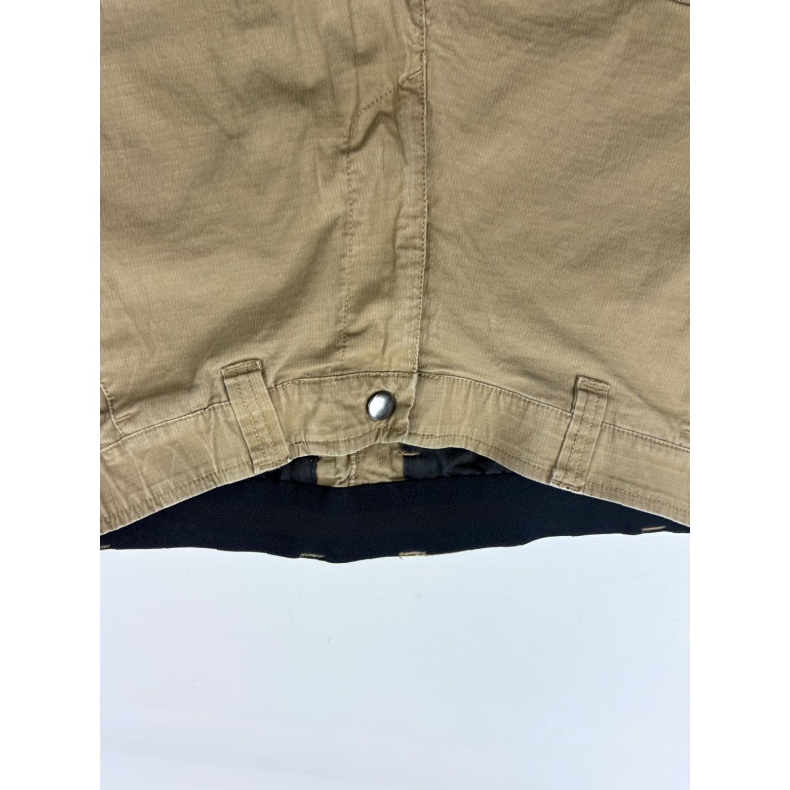 Vintage BYLT Cargo Pants Mens 30x29 Beige Tapered Cuffed Drawstring Casual Stretch Size US 30 / EU 46 - 2 Thumbnail