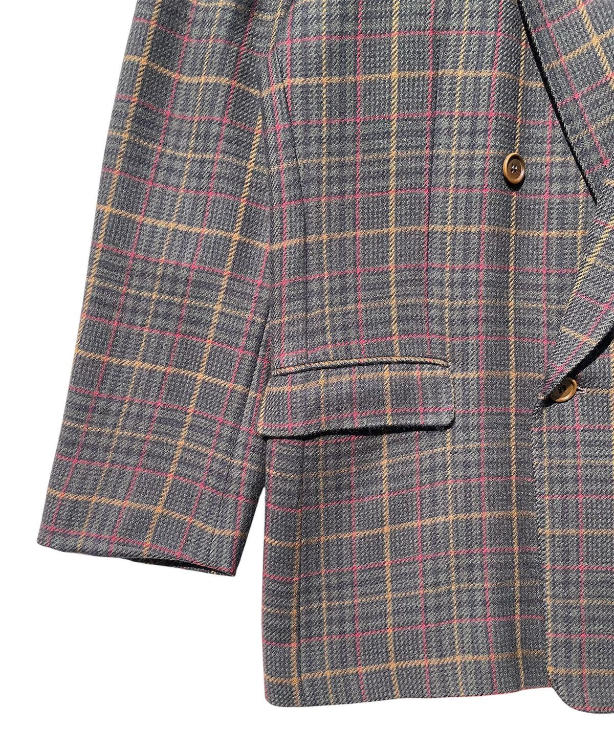 Junko Shimada 🔥Accept Binding Offer🔥Junko Koshino Wool Brown Plaid Blazer Size US L / EU 52-54 / 3 - 6 Thumbnail
