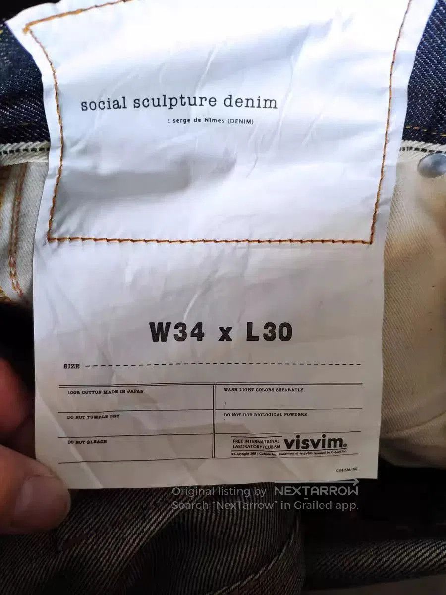 Visvim visvim 13AW Raw Denim Jeans. Size US 34 / EU 50 - 7 Thumbnail