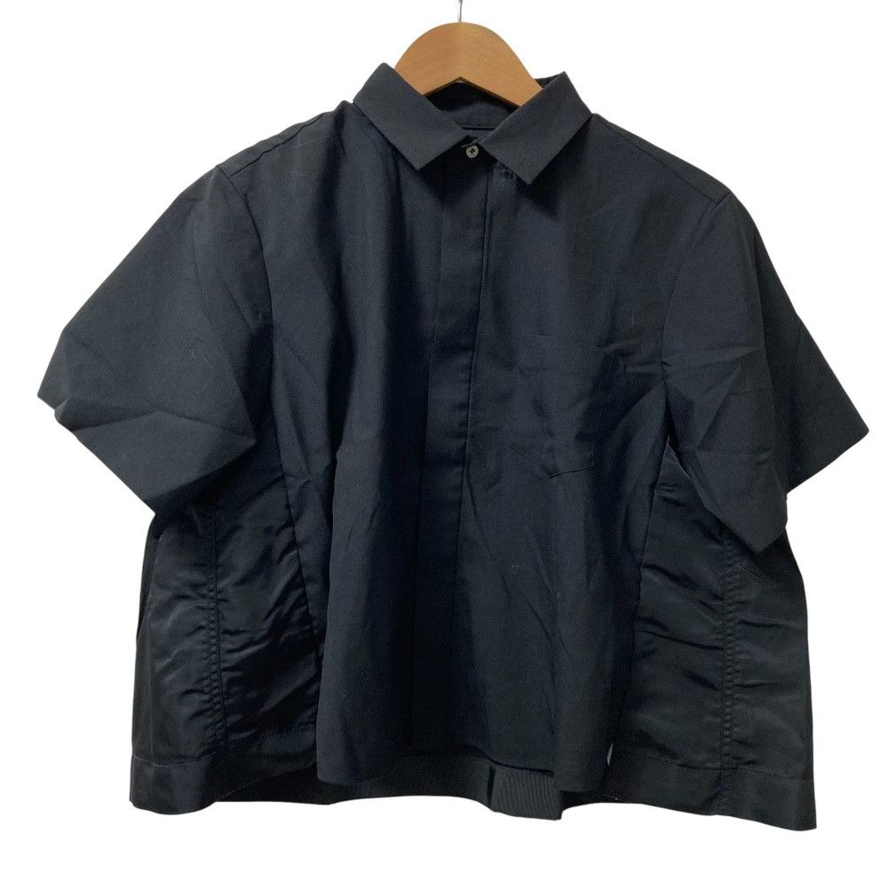 Sacai Sacai Sacai Suiting Mix Short Sleeve Shirt Others Tops 25-07944 DUTY FREE for USA Size ONE SIZE - 1 Thumbnail