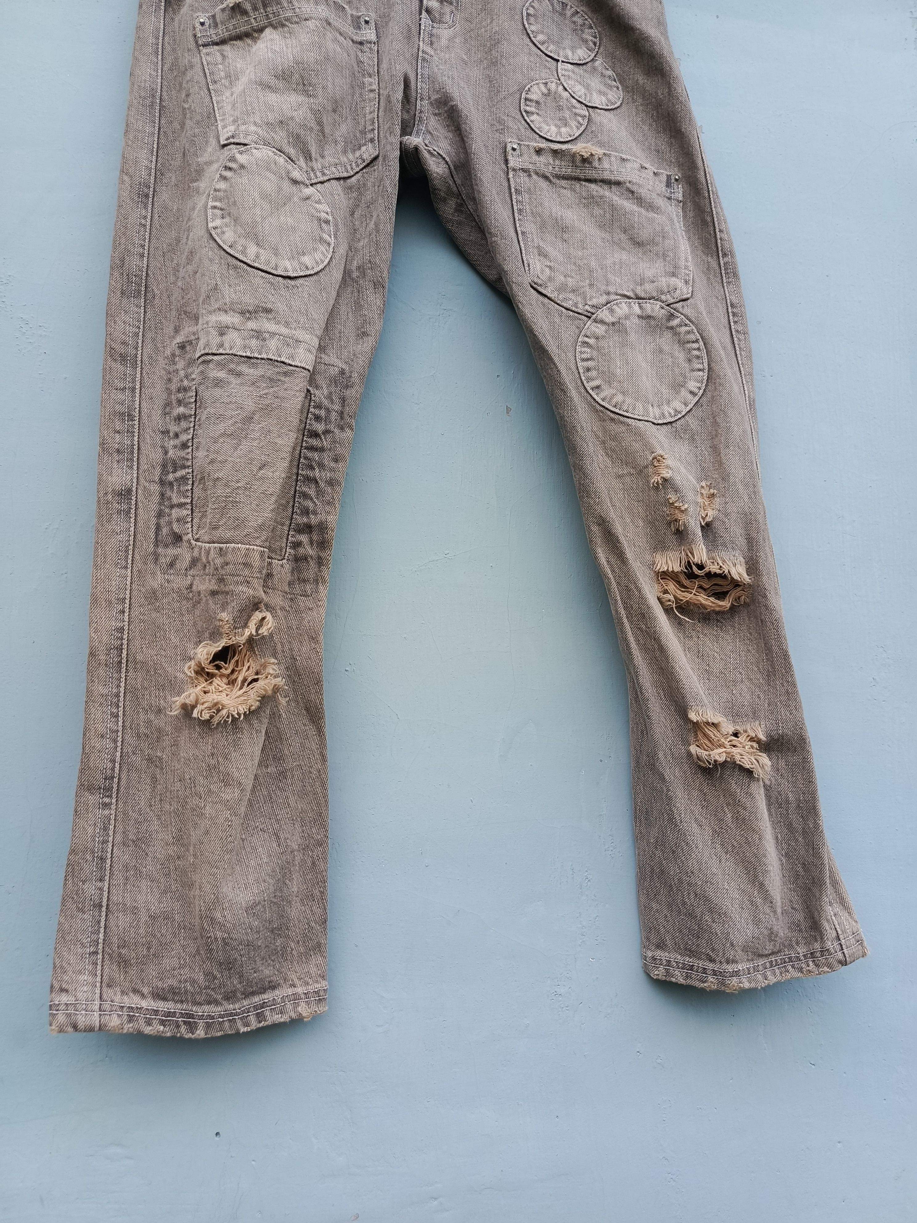 Japanese Brand Distressed denim candy stripper japanesebrand Size 26" / US 2 / IT 38 - 3 Thumbnail
