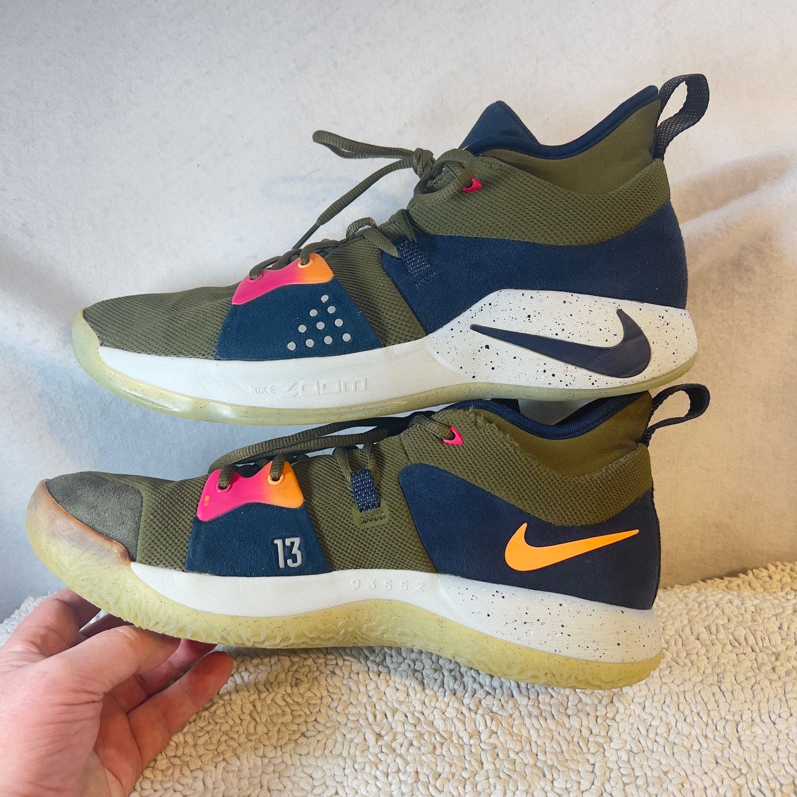 Nike Nike PG 2 Paul George 2 ACG Olive Canvas Sz13 AJ2039 300 Size US 13 / EU 46 - 3 Thumbnail
