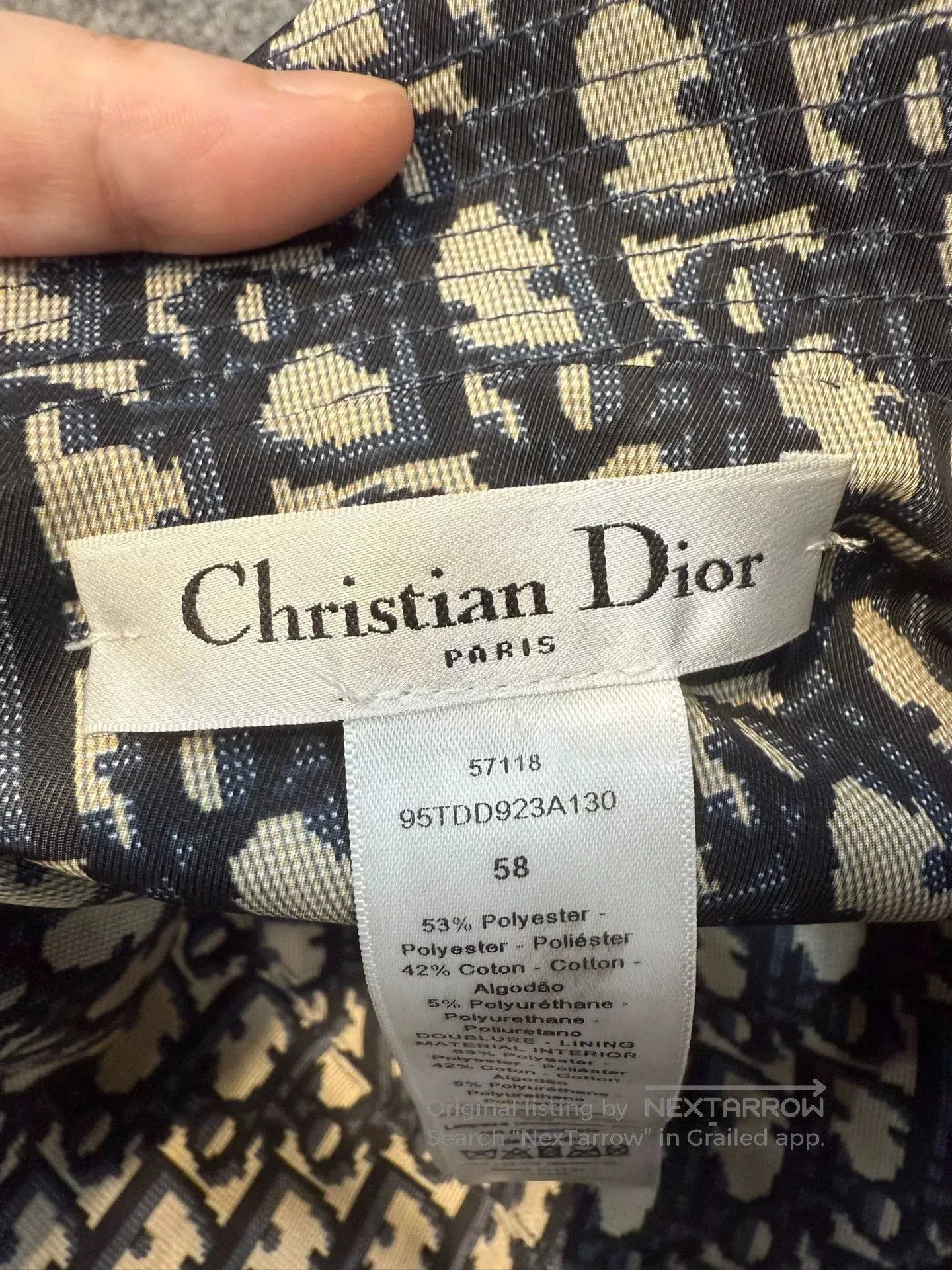 Dior Dior Classic Logo Bucket Hat. Size ONE SIZE - 5 Thumbnail
