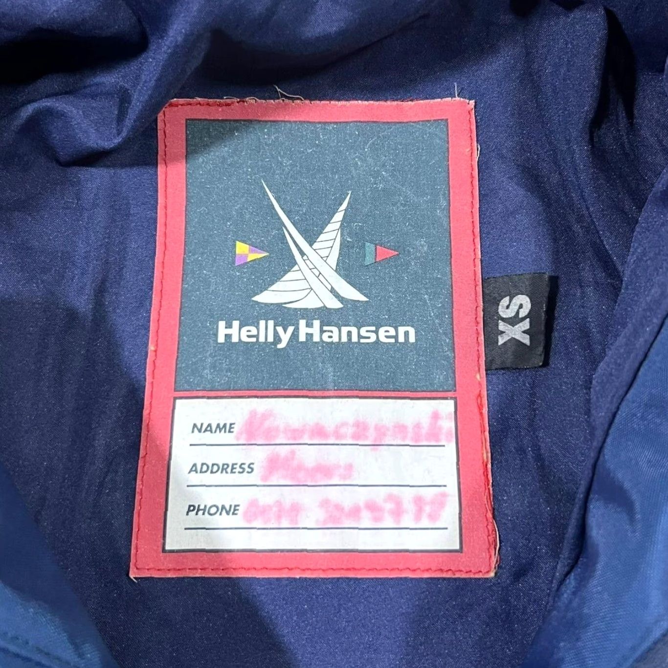 Helly Hansen Helly Hansen KMG U-205 P Navy Blue Red Sailing Hooded Jacket Mens XS Womens M Jacket Size XS / US 0-2 / IT 36-38 - 6 Thumbnail