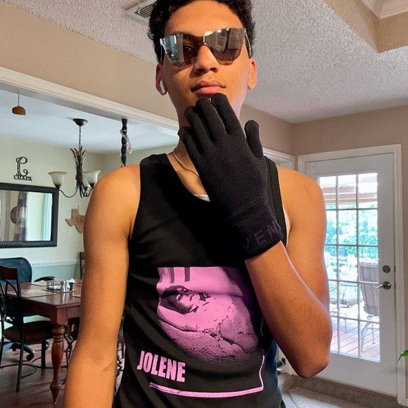 Givenchy Givenchy Logo Cuff Wool Gloves black and purple Size ONE SIZE - 8 Thumbnail