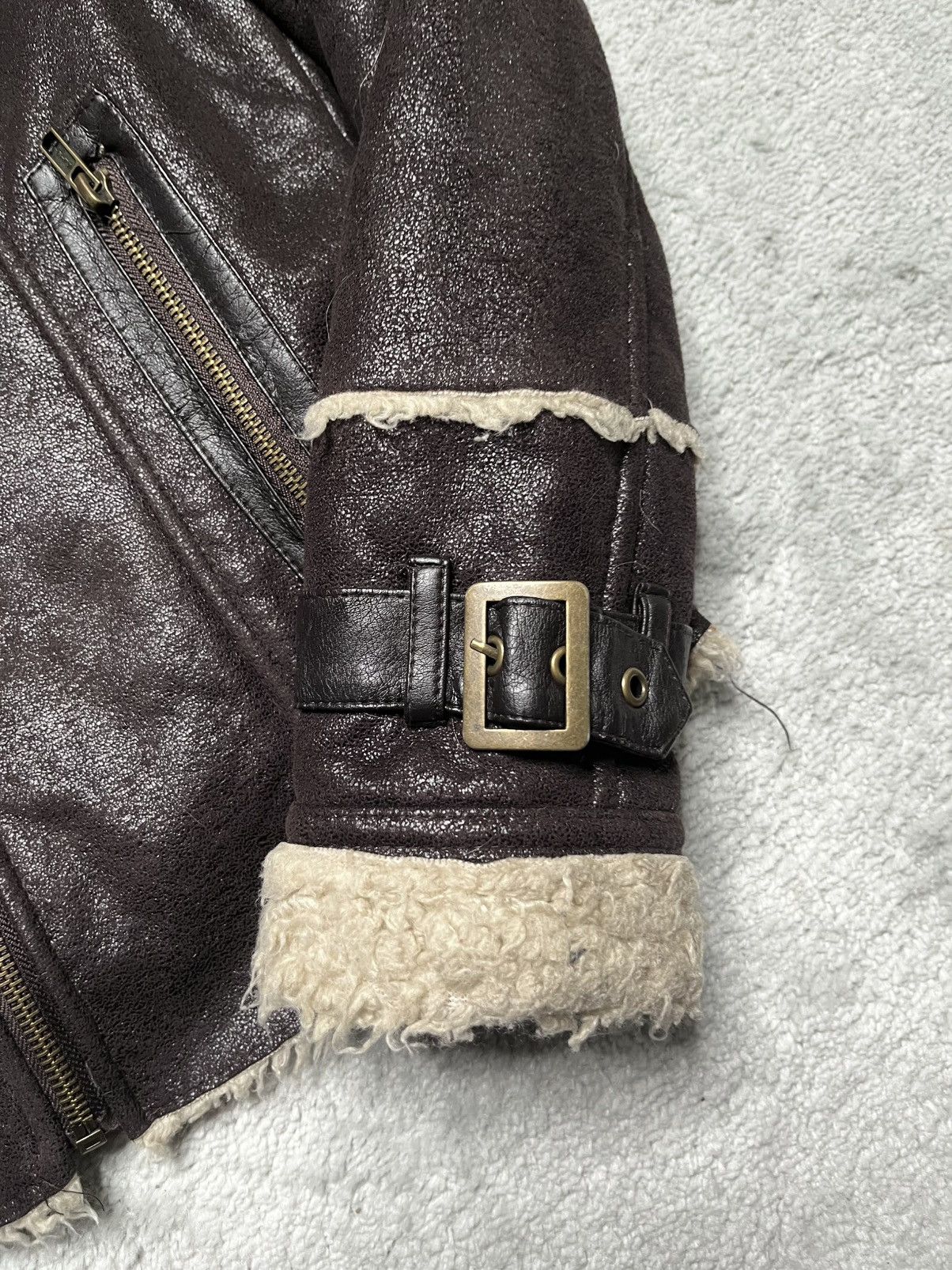 Vintage Vintage Y2K Basic Light Jacket Fake Leather Avant Garde Size M / US 6-8 / IT 42-44 - 4 Thumbnail