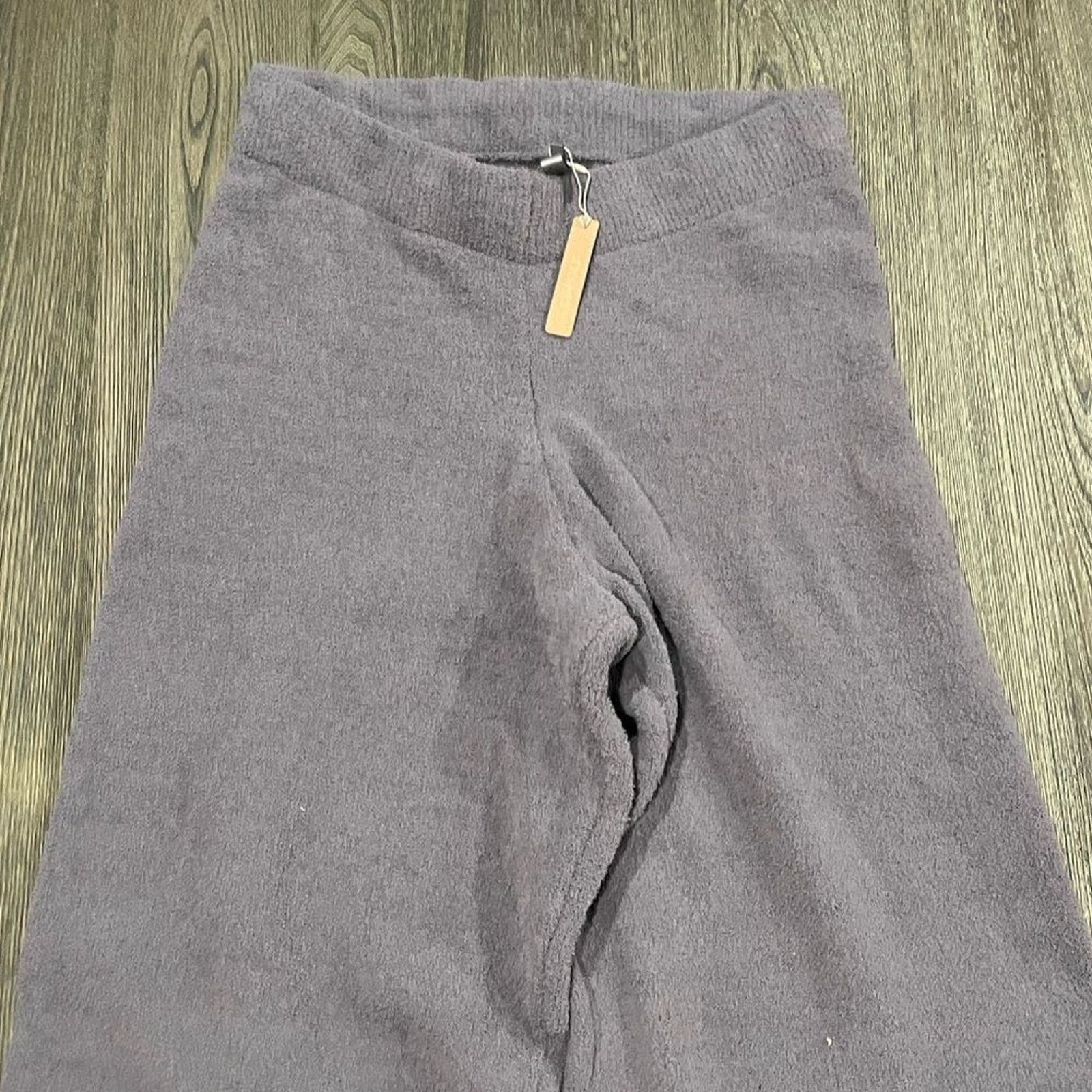 SKIMS NWT Skims Cozy Knit Straight Leg Pants Elastic Chalk Size XL Size 31" - 3 Thumbnail