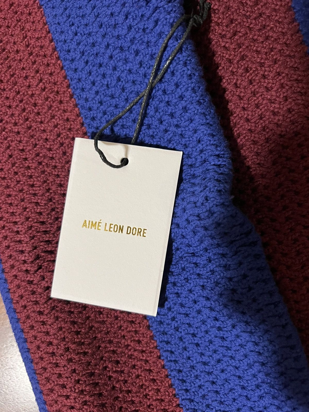 Aime Leon Dore Aime Leon Dore Knit Soccer Jersey Sweater Merlot/Royal Size US L / EU 52-54 / 3 - 9 Thumbnail