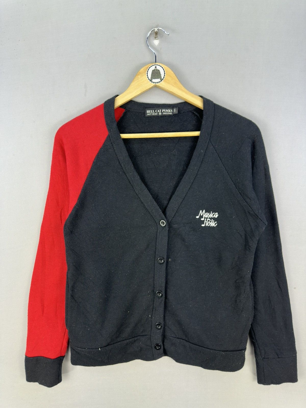Japanese Brand Hellcat Punk Musica Holic Backhit Sweater Size US S / EU 44-46 / 1 - 2 Thumbnail