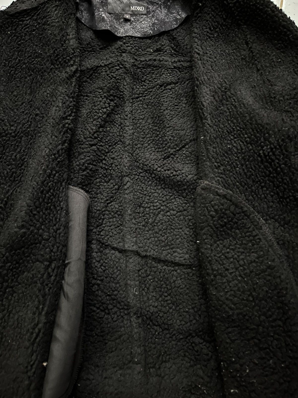 Share Spirit Homme 2000s MIXXO faux fur waxed vkei black bondage jacket Size US M / EU 48-50 / 2 - 7 Thumbnail