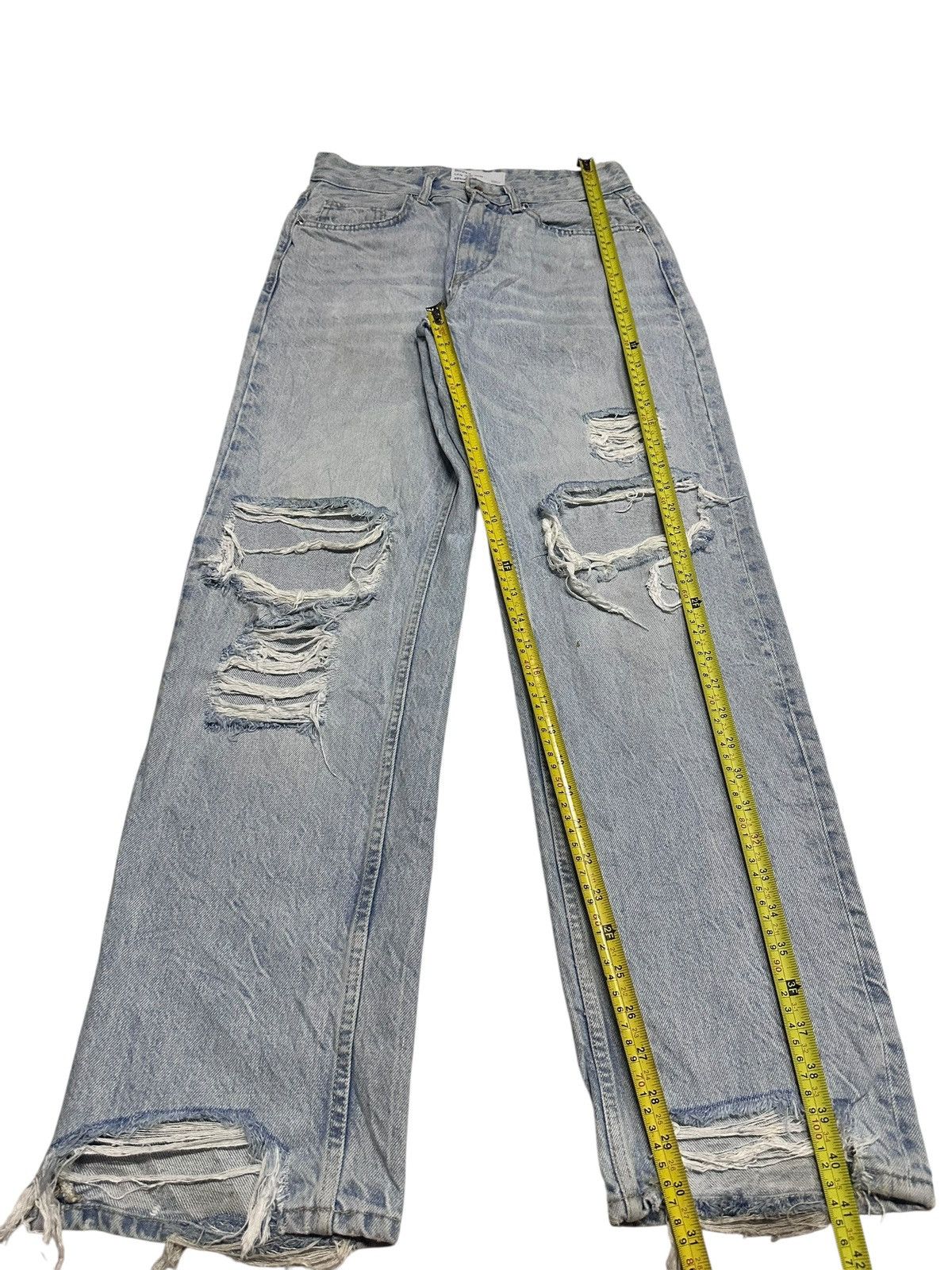 Bershka Bershka Denim Vintage 90's Distressed Ripped Baggy and Faded Size US 29 - 13 Thumbnail