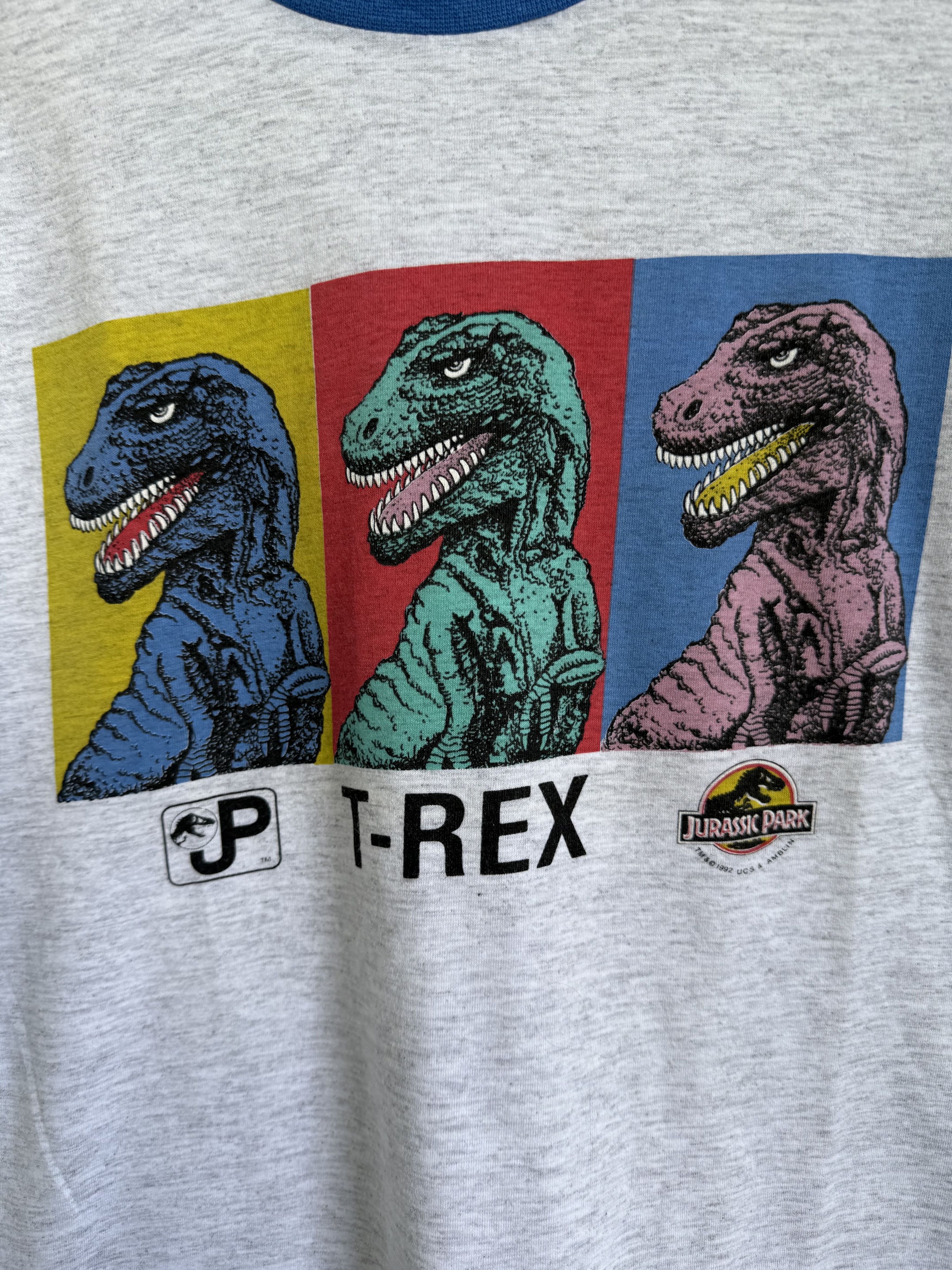 Cartoon Network Vintage 1992 Jurassic Park t-Rex movie t-shirt Size US XS / EU 42 / 0 - 3 Thumbnail