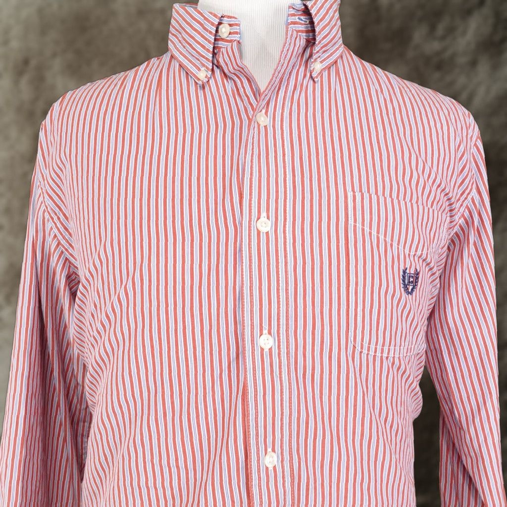 Chaps VINTAGE Chaps Men's Long Sleeve Button-Up Shirt - Red Check Pattern, Casual, Office, Fall/Spring/Winter, Size Large Size US L / EU 52-54 / 3 - 1 Thumbnail