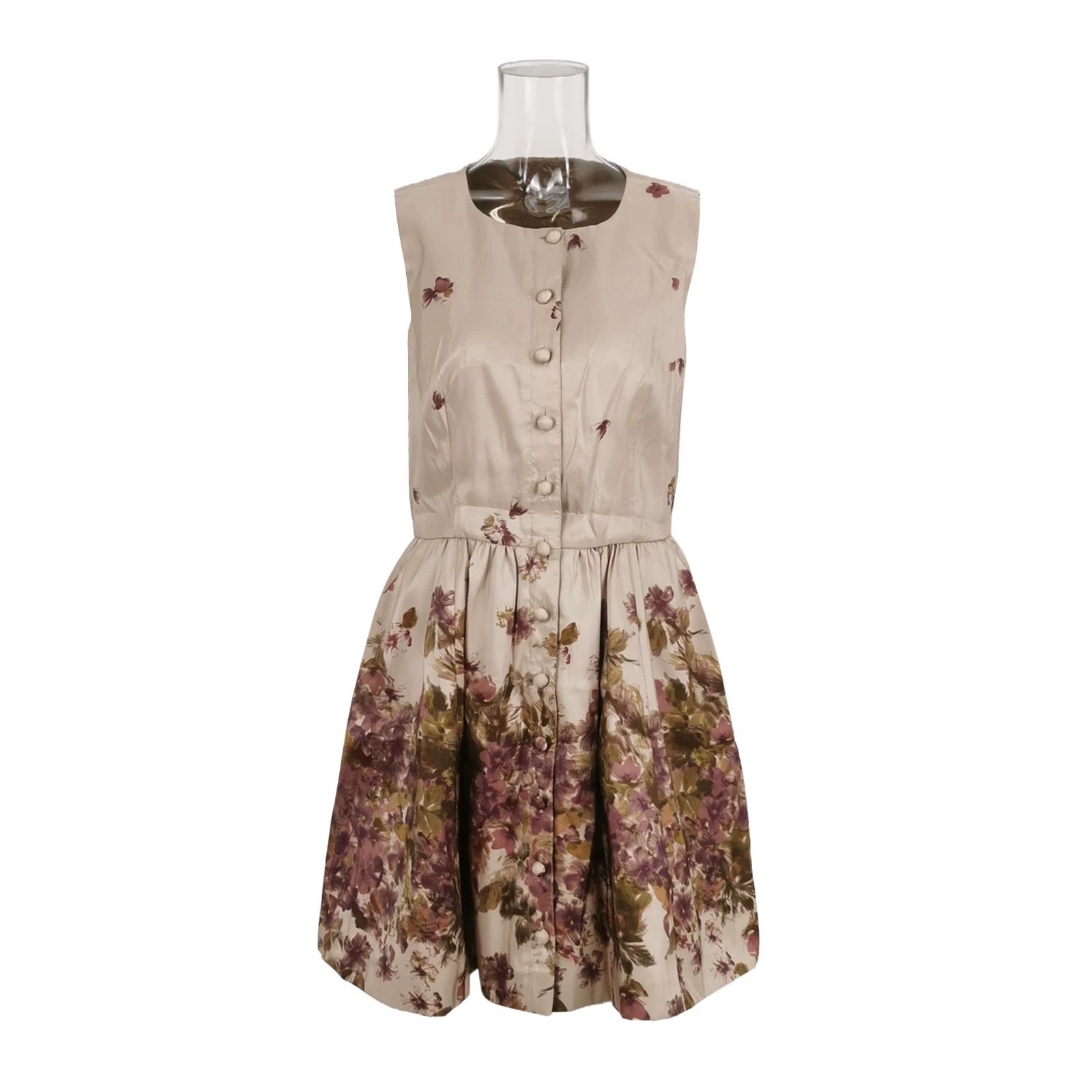 RED Valentino Red Valentino Floral Sleeveless Buttoned Dress Size M / US 6-8 / IT 42-44 - 1 Thumbnail
