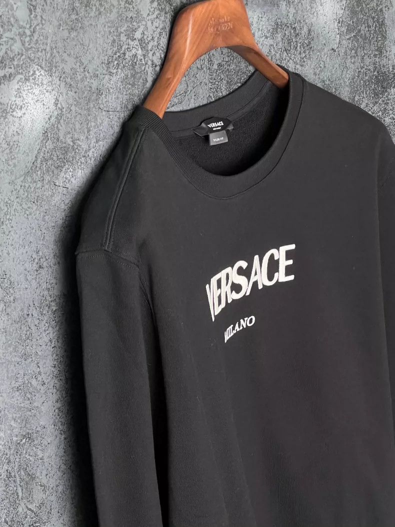 Versace Versace Letter cotton pullover sweatshirt Size US L / EU 52-54 / 3 - 6 Thumbnail