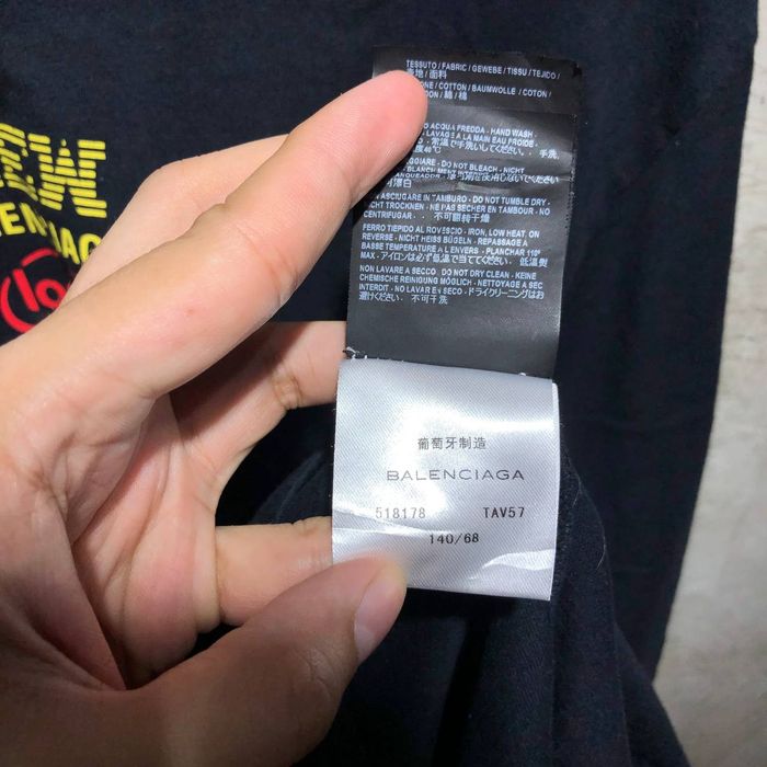 balenciaga new logo out tee