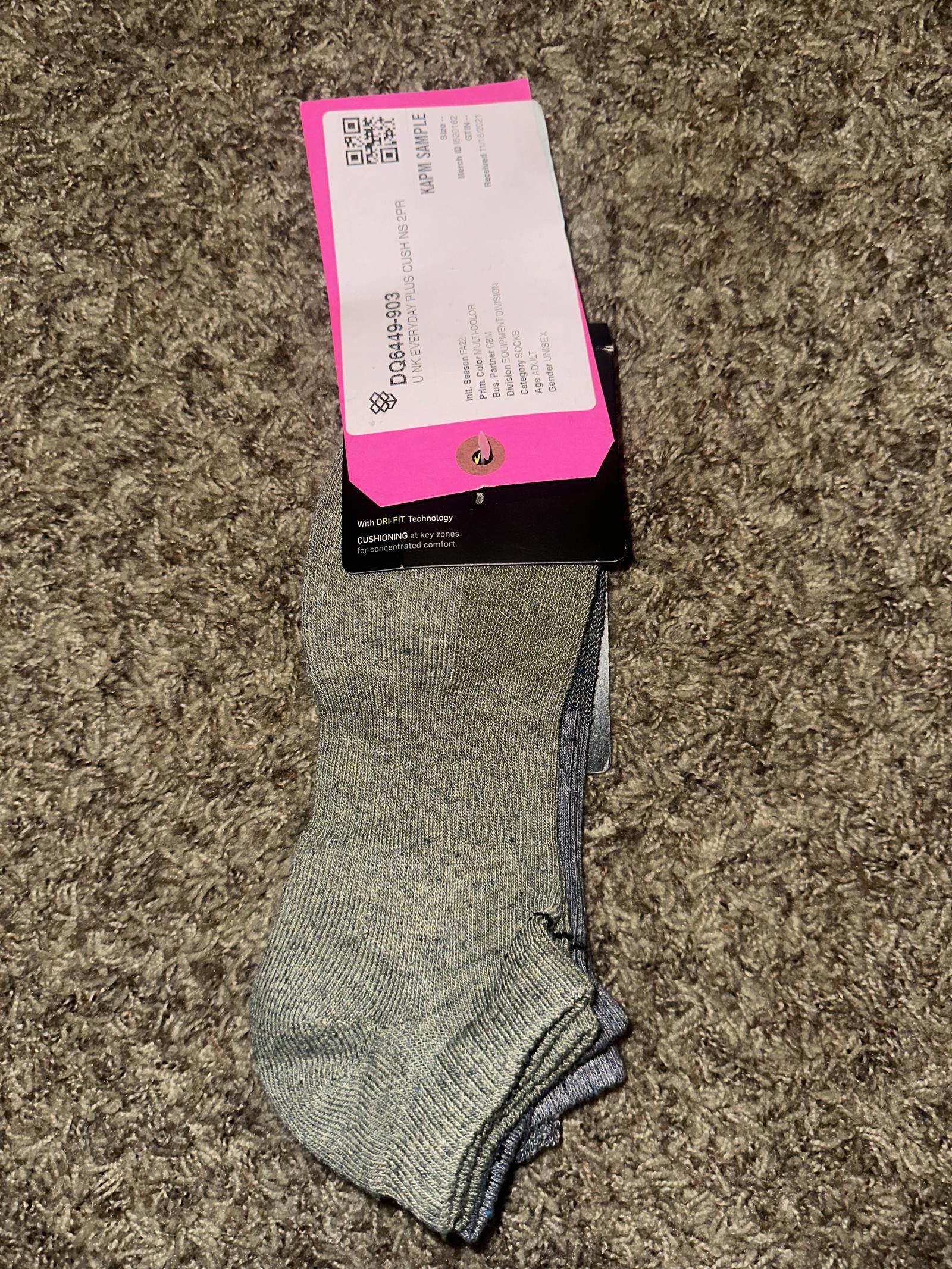 Nike Nike Everyday Plus Cushioned No-Show Socks (2 Pairs) Sample Size ONE SIZE - 1 Thumbnail