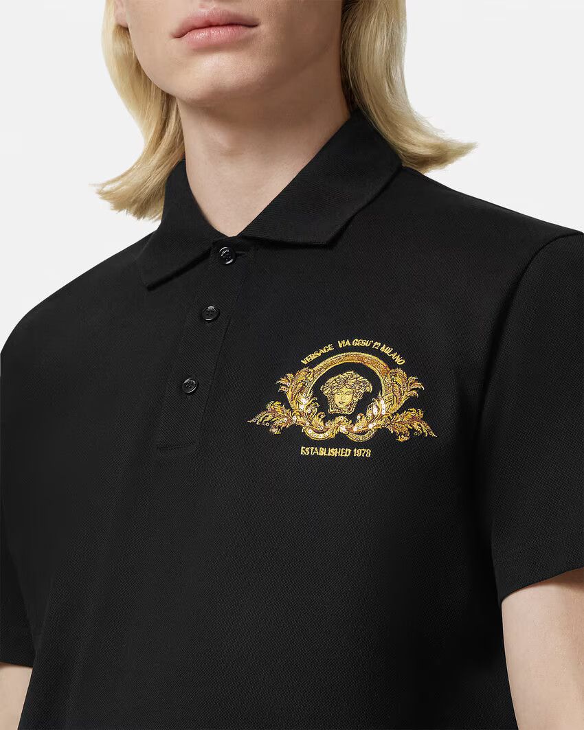 Versace o1s22i1n0125 Polo Shirt in Black Size US XL / EU 56 / 4 - 3 Thumbnail