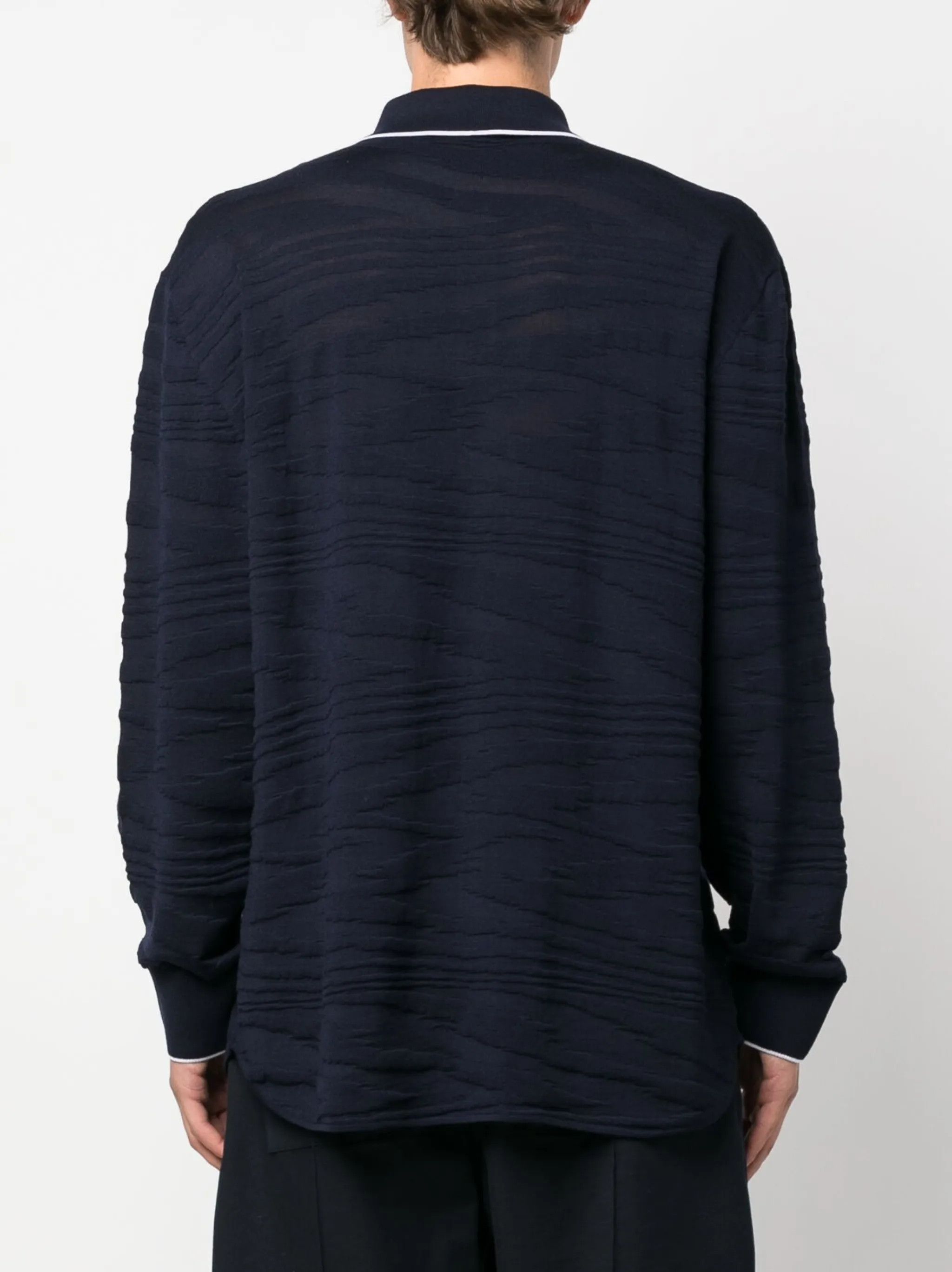 Missoni o1y0225 Patterned Shirt in Midnight Blue Size US M / EU 48-50 / 2 - 4 Thumbnail