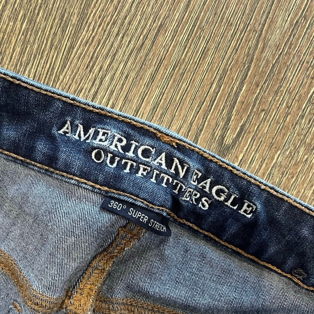 American Eagle Outfitters American Eagle Midi Shorts Mid Rise Denim Cuffed Hem Size 6 Size 28" / US 6 / IT 42 - 5 Thumbnail