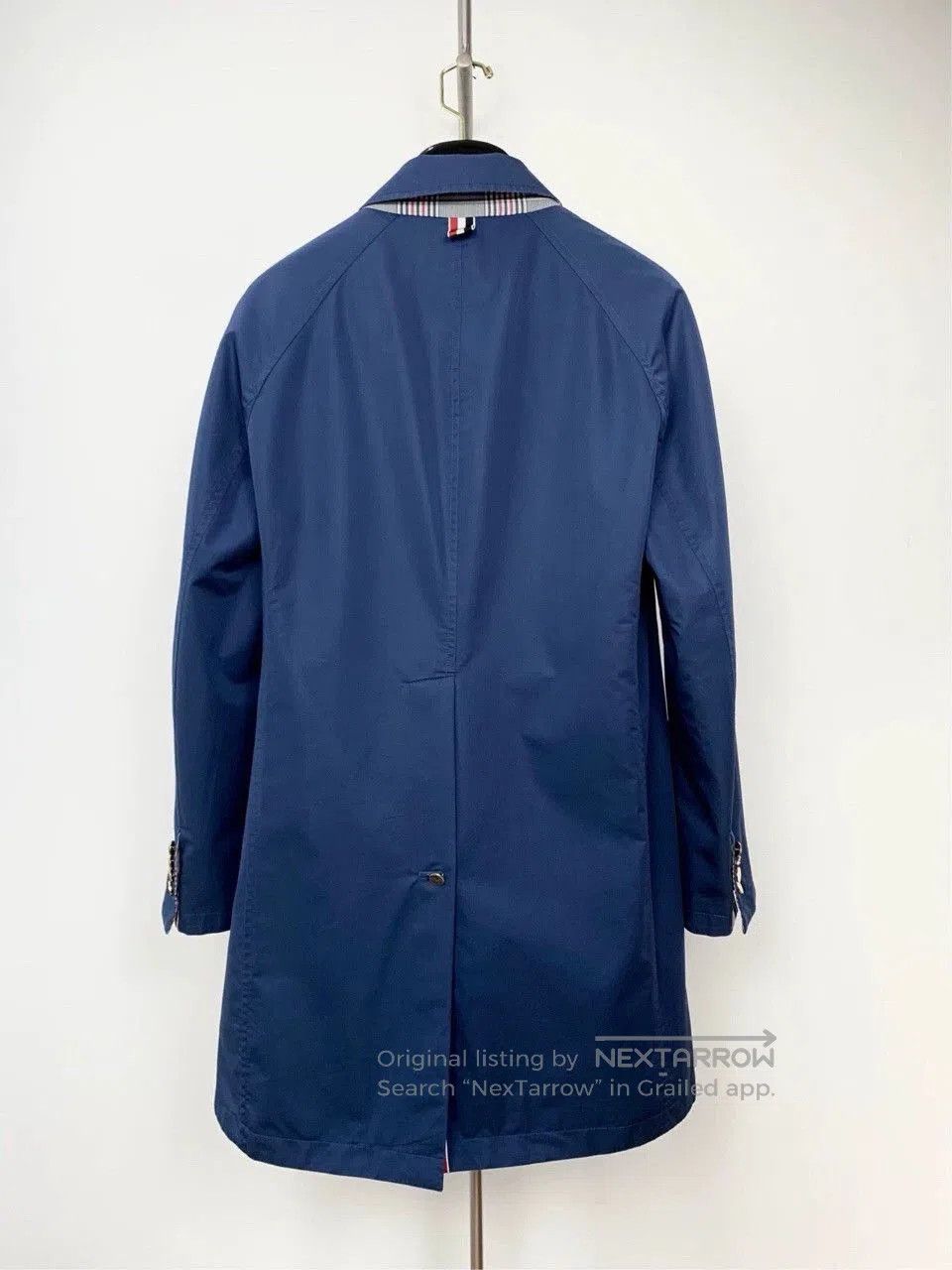 Thom Browne Thom Browne Blue Cotton Long Trench Coat. Size US S / EU 44-46 / 1 - 2 Thumbnail
