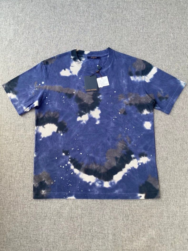 Louis Vuitton louis vuitton blue ink splatter t-shirt-dmc Size US L / EU 52-54 / 3 - 1 Thumbnail
