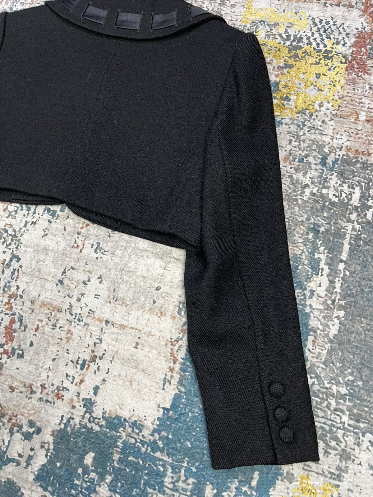 Japanese Brand Yuki Torii Wool Cropped Blazer Jackets Size M / US 6-8 / IT 42-44 - 6 Thumbnail