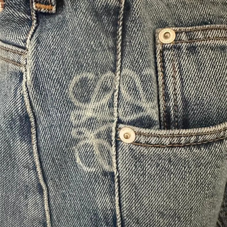 Loewe LOEWE Printed logo machete jeans Size 26" / US 2 / IT 38 - 4 Thumbnail