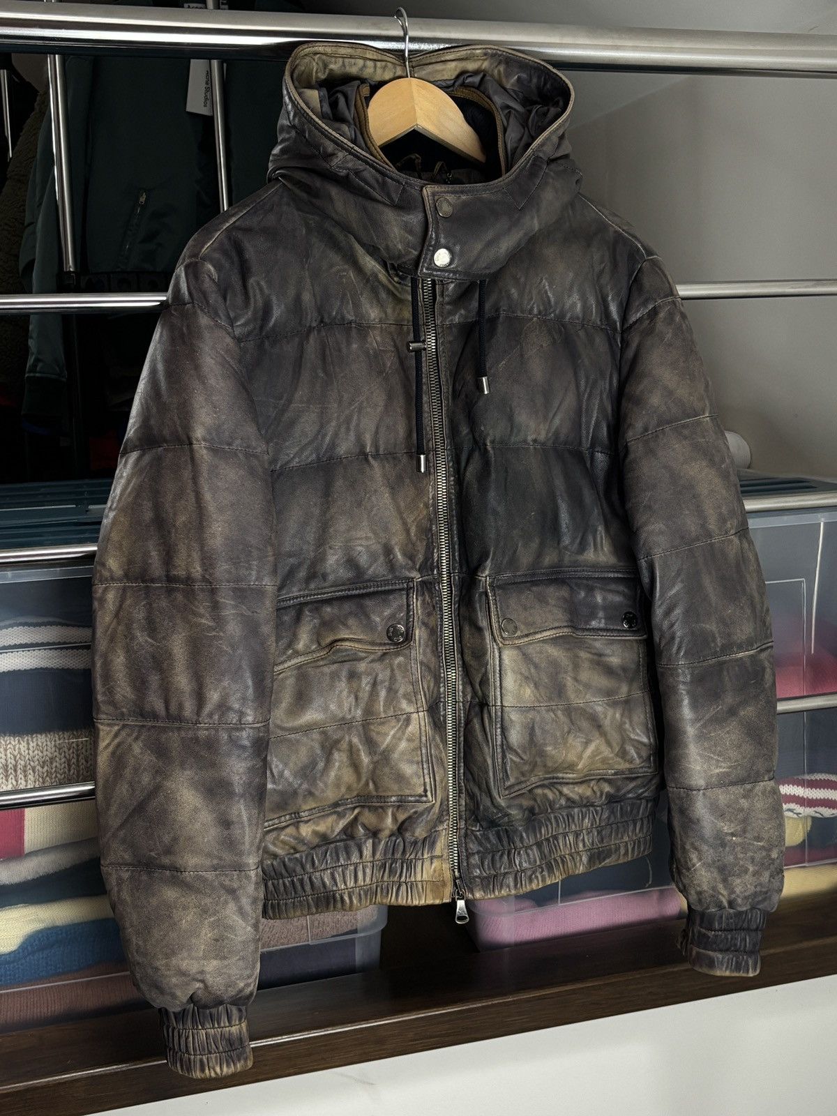 Dolce & Gabbana Dolce & Gabbana Lambskin Leather Down Vintage Jacket Rare Size US L / EU 52-54 / 3 - 2 Thumbnail