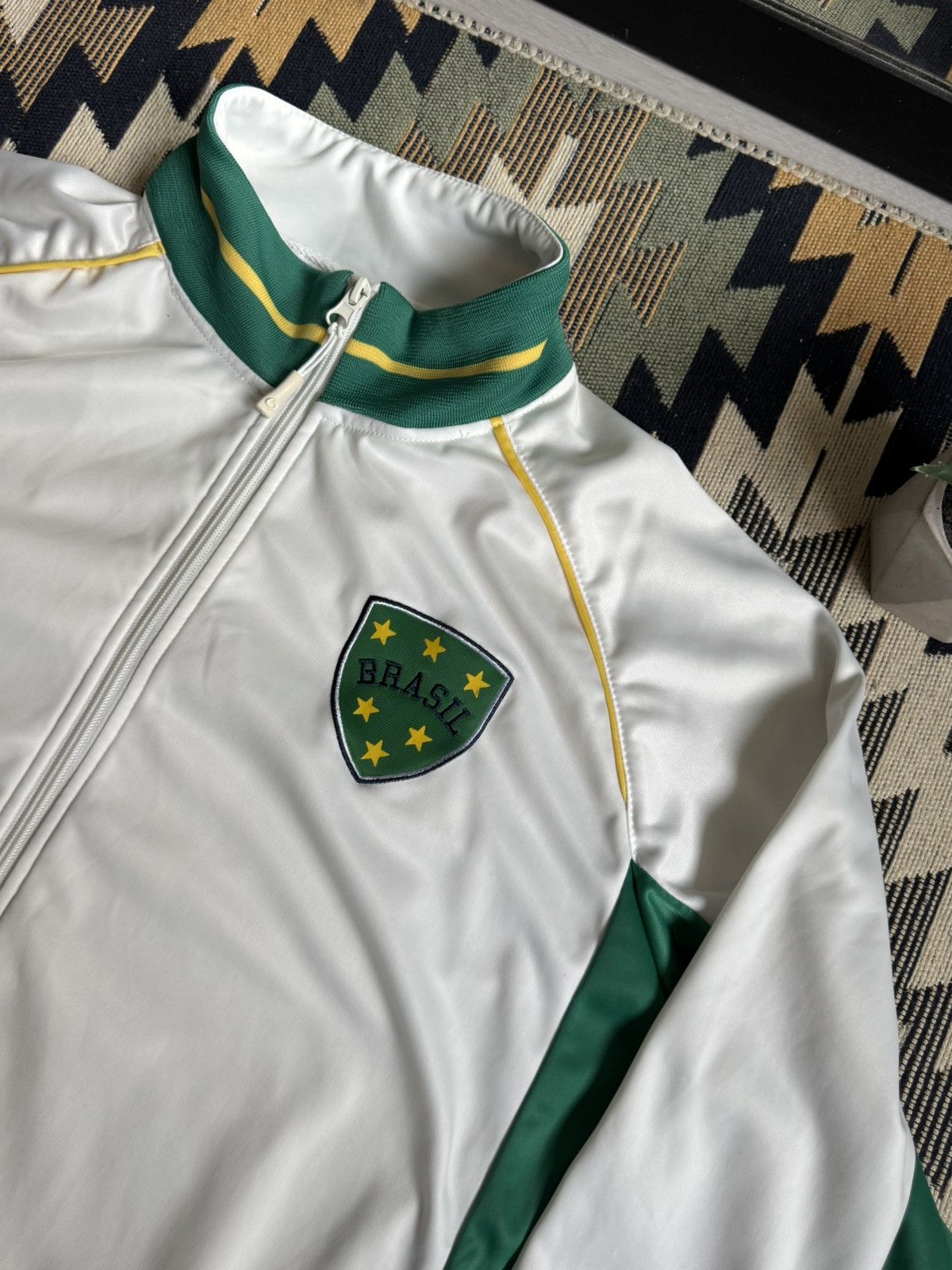Vintage Vintage Brazil Blockcore Y2K Track Top Jacket Size US XL / EU 56 / 4 - 9 Thumbnail