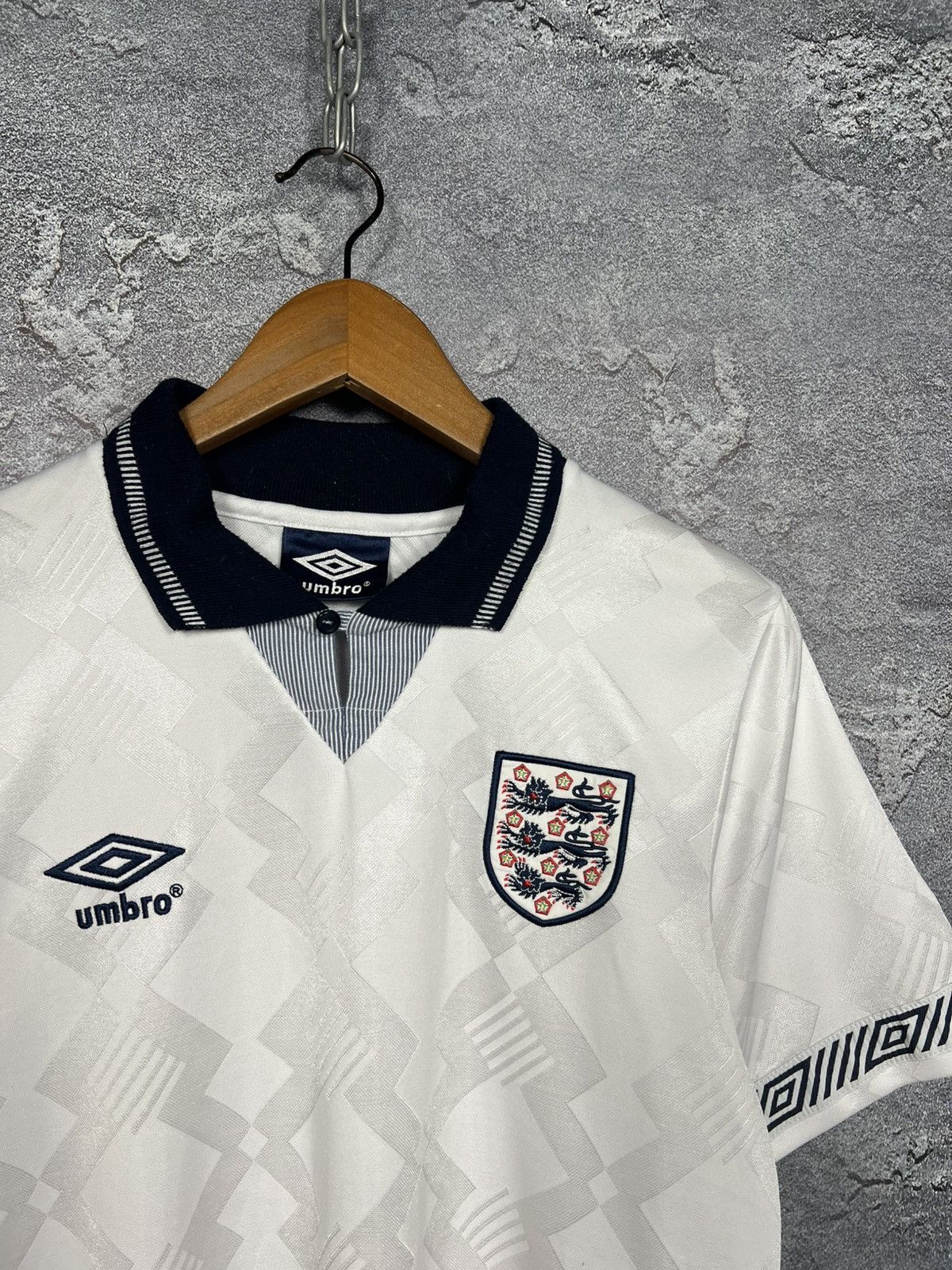 Umbro Vintage 1990 England Umbro Reproduction Jersey Size S Size US S / EU 44-46 / 1 - 4 Thumbnail