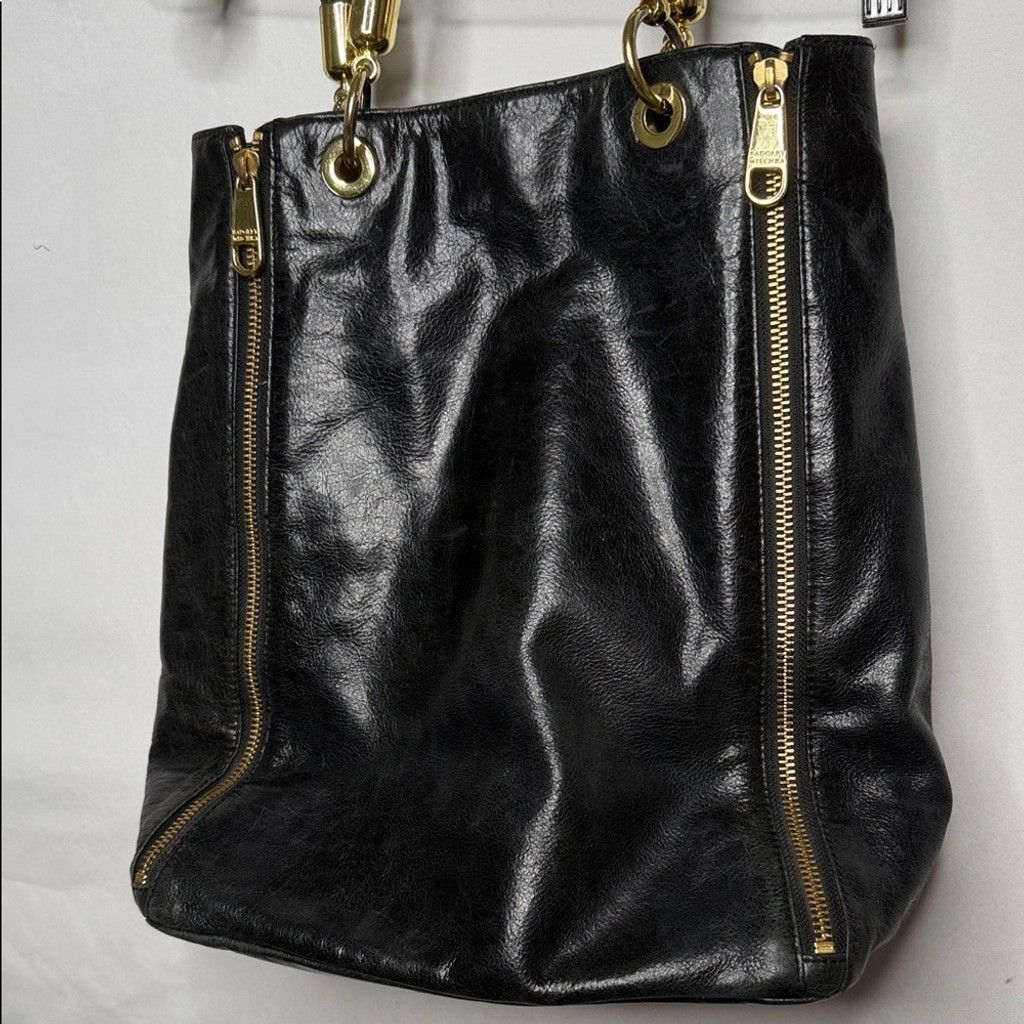 Badgley Mischka Badgley Mischka leather zipper detail rope woven strap bag Size ONE SIZE - 2 Thumbnail