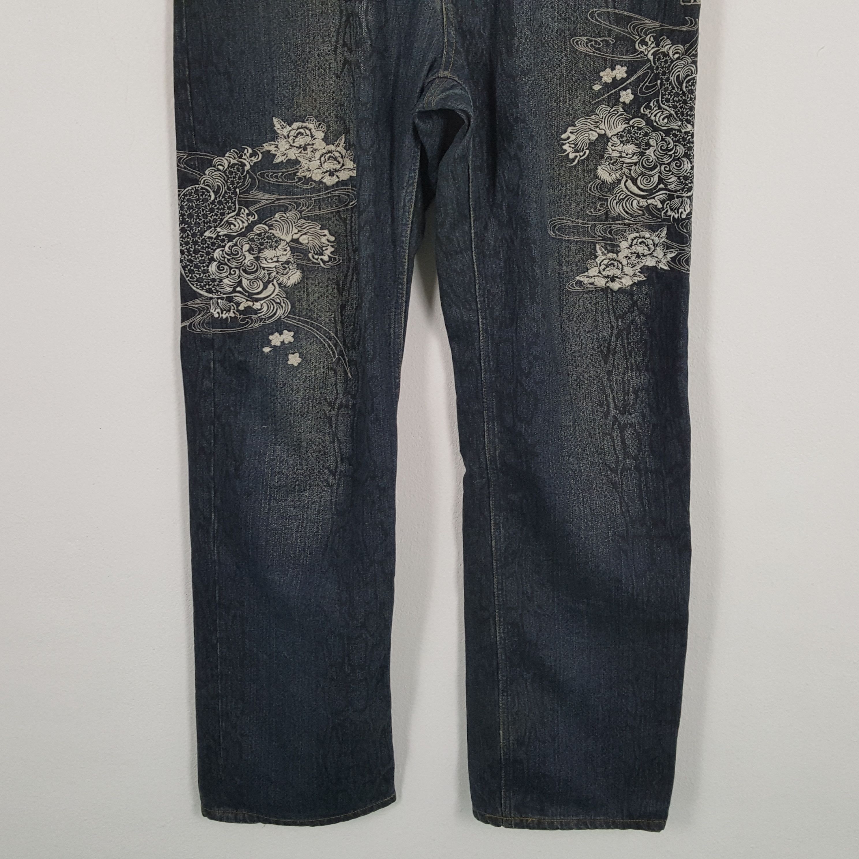 Japanese Brand × Vintage KARAKURI TAMASHII Japanese Fashion Streetwear Style Jeans Size US 34 / EU 50 - 6 Thumbnail