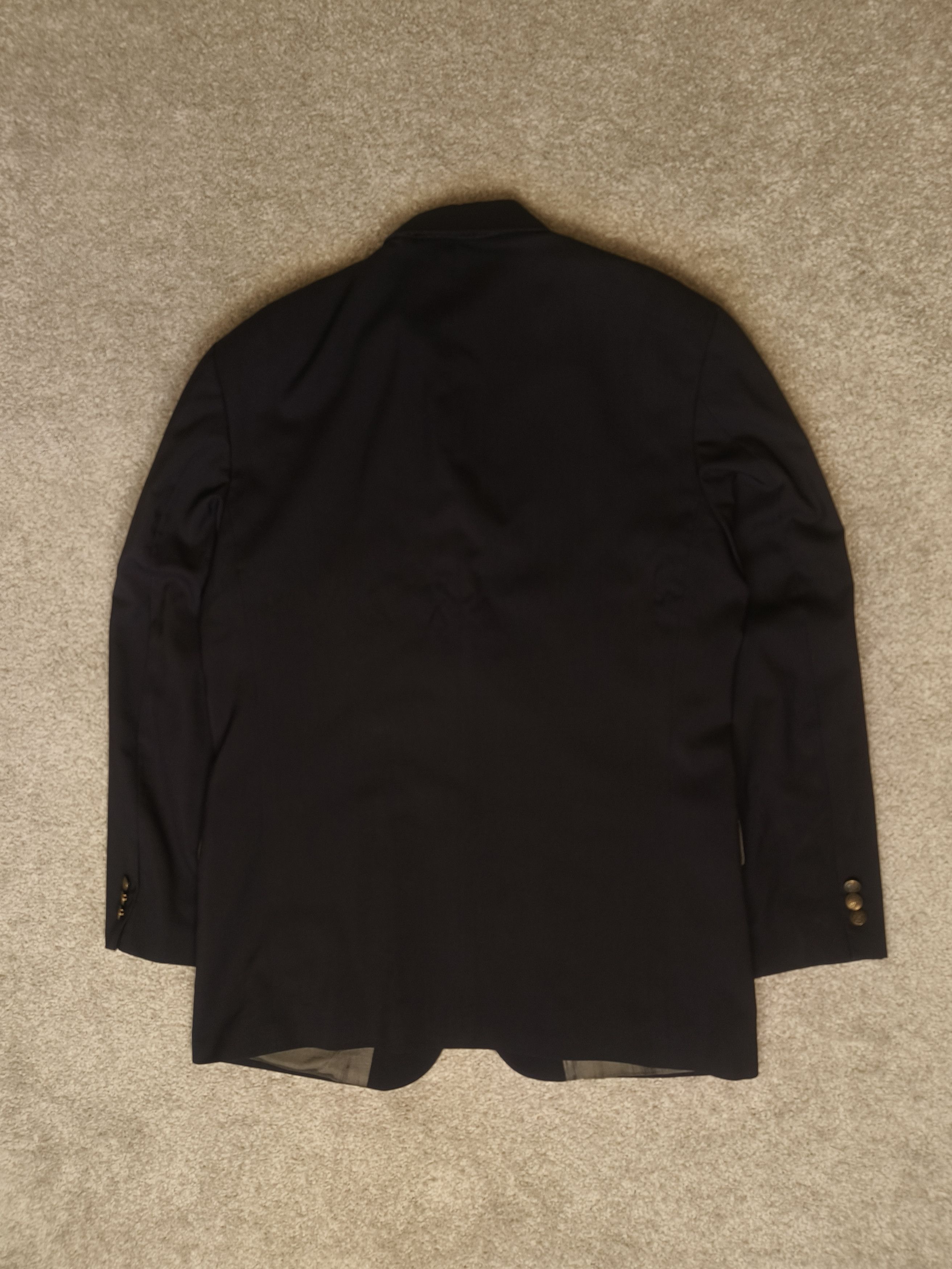 Oscar De La Renta Oscar de la Renta Black Gold Button Detail Blazer Size 42R - 2 Thumbnail