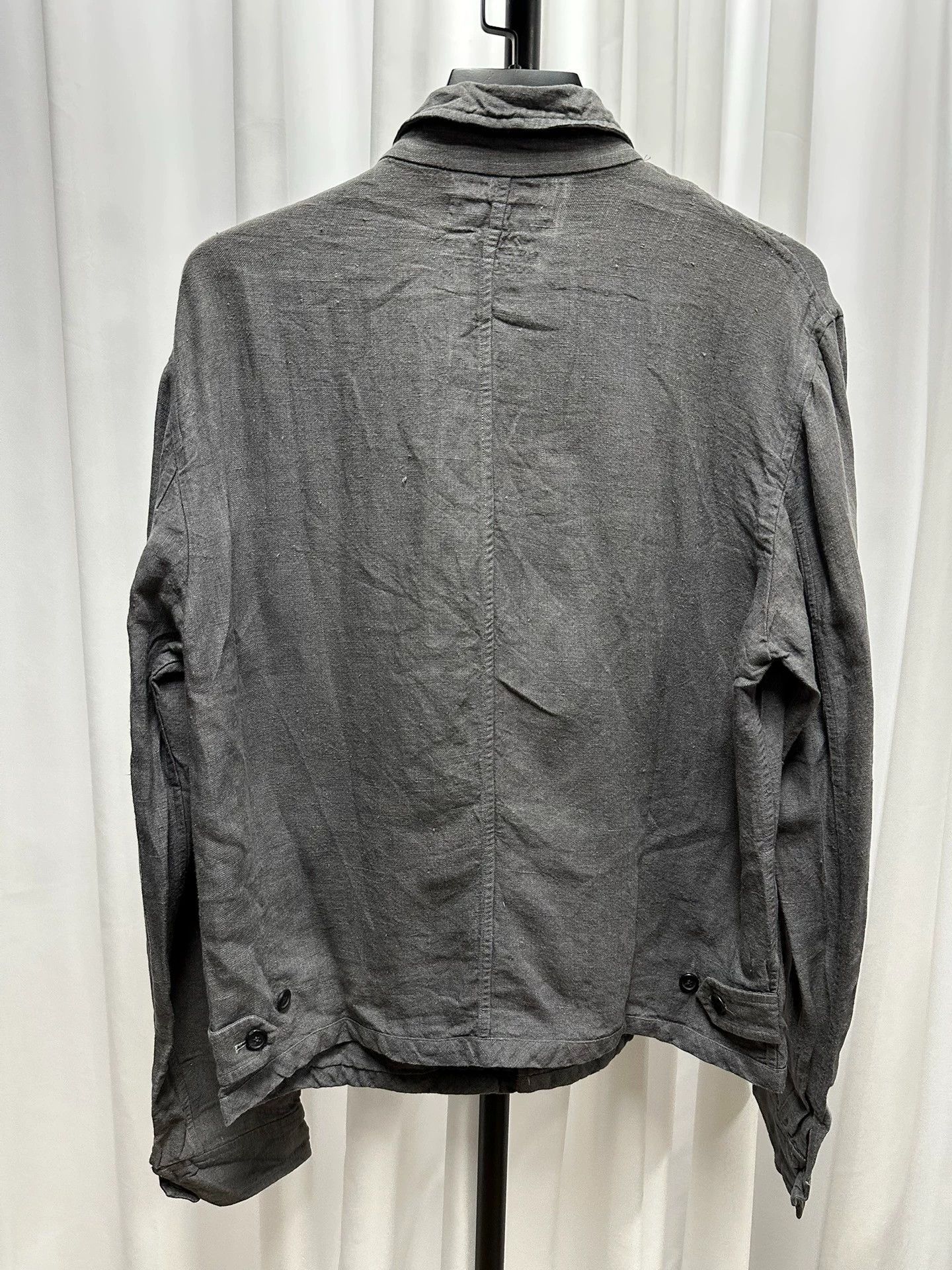 Comme des Garcons Comme des Garçons Shirt Linen Shirts M Gunmetal Gray Size US M / EU 48-50 / 2 - 5 Thumbnail