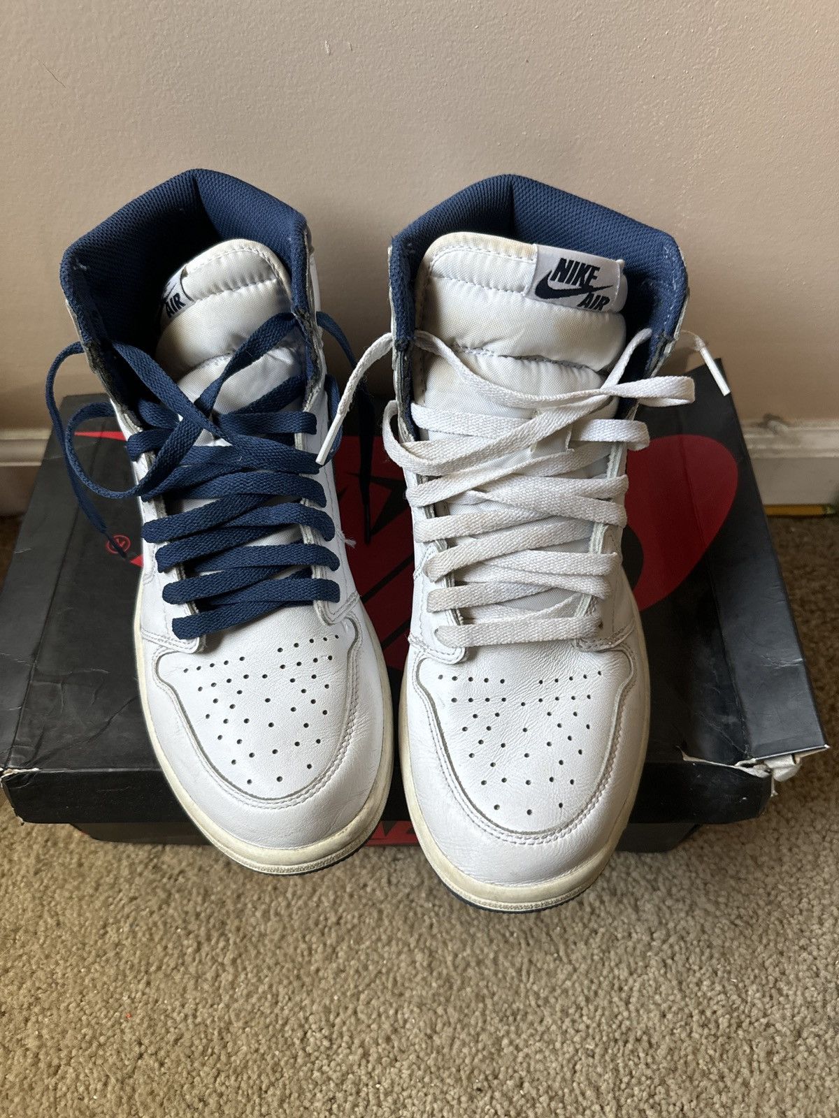 Jordan Brand × Nike Jordan 1 metallic navy Size US 9 / EU 42 - 4 Thumbnail