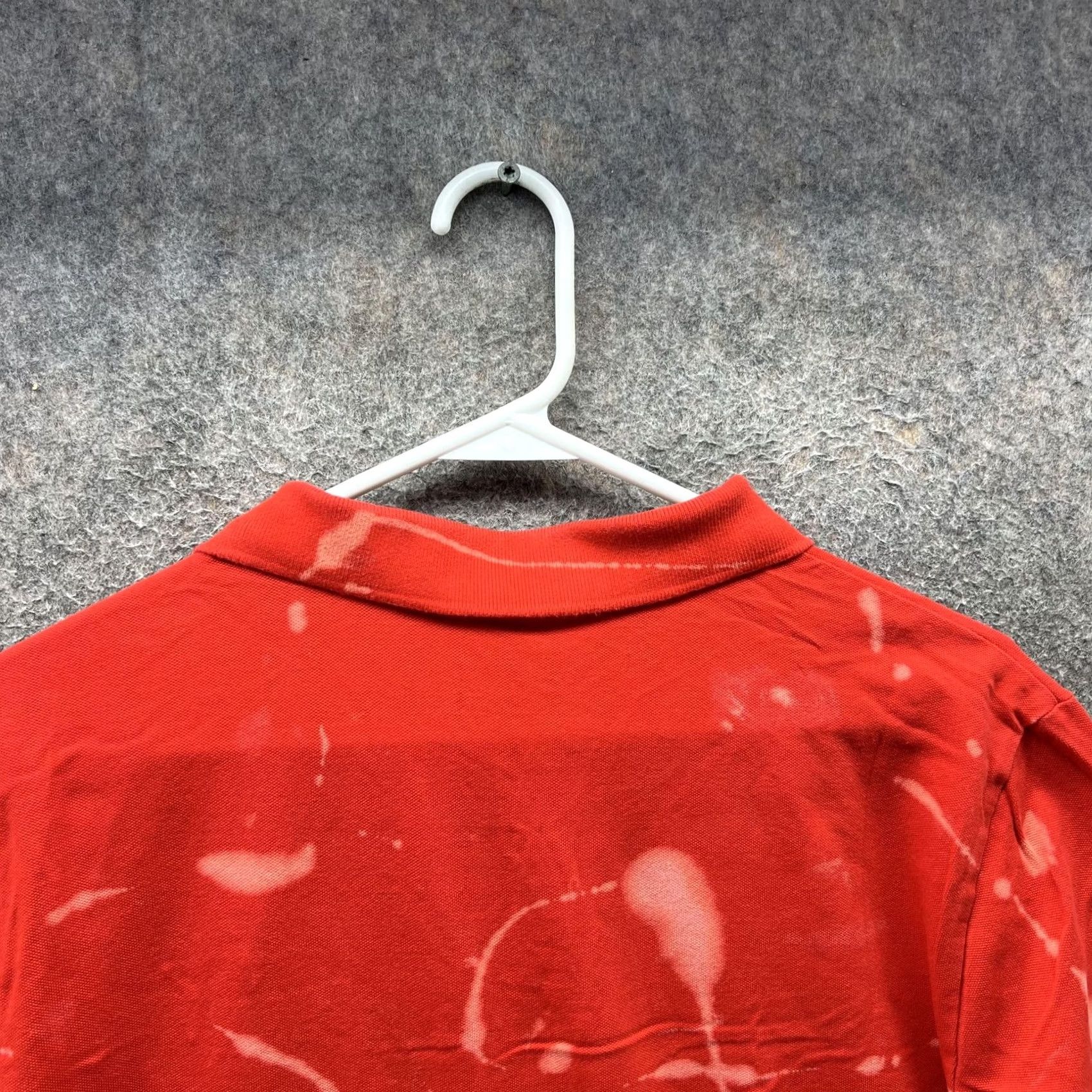 Puma Puma Polo Shirt Mens M Red Short Sleeve Casual Bleach Stained Flawed Size US M / EU 48-50 / 2 - 3 Thumbnail