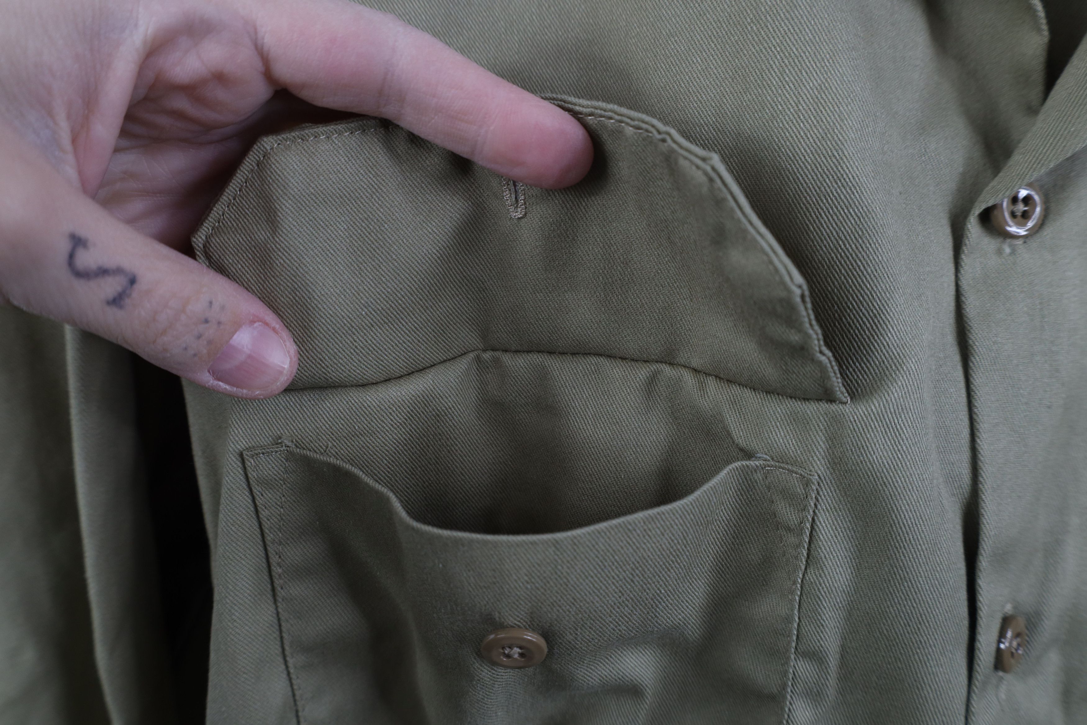 Dickies Vintage 90s Dickies Mechanic Long Sleeve Button Shirt Size US XL / EU 56 / 4 - 7 Thumbnail