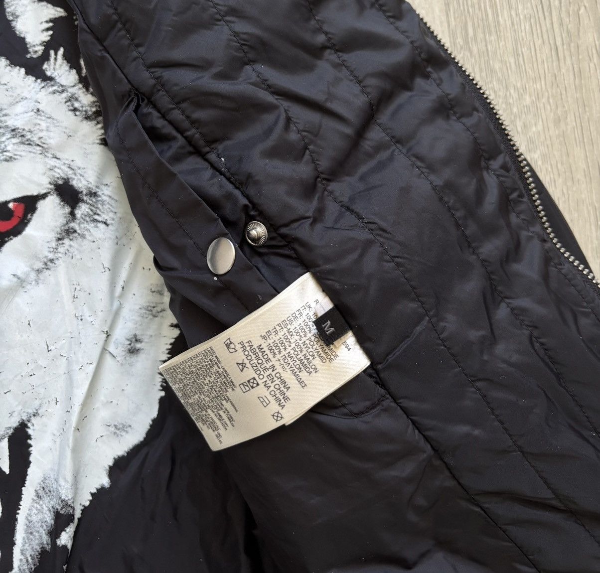 Diesel × Vintage Vintage Diesel Padded Zipped Rider Jacket Size M / US 6-8 / IT 42-44 - 5 Thumbnail