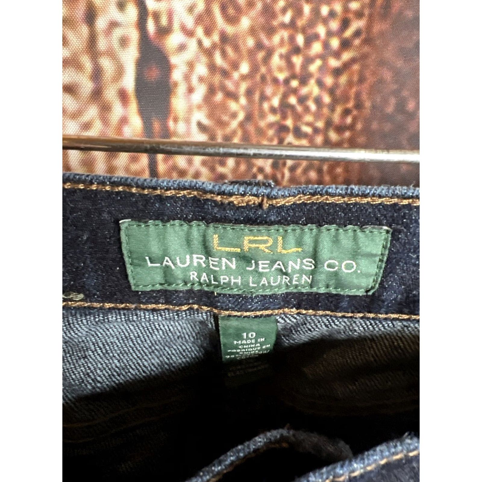 Ralph Lauren Lauren Ralph Lauren Jeans Women's Classic Size 10 Denim Blue 5-Pocket Straight Belt Loops Inseam 28" Size 32" / US 10 / IT 46 - 2 Thumbnail