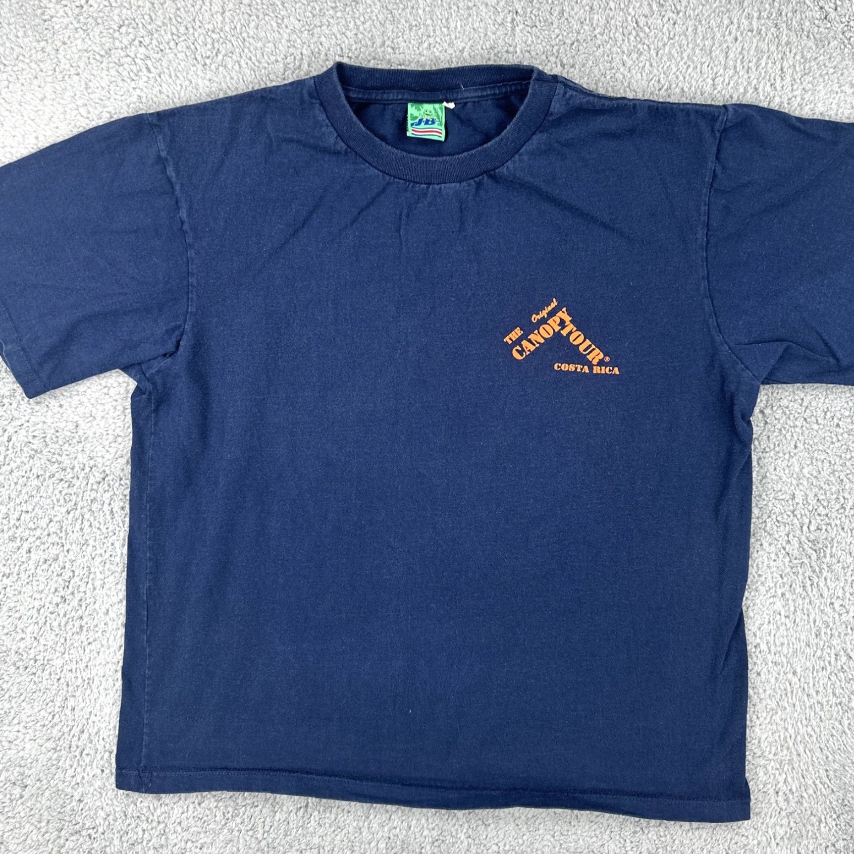 Vintage VINTAGE J.B. T Shirt 90s Costa Rica Canopy Tour Blue Mens L Graphic Tee Size US L / EU 52-54 / 3 - 4 Thumbnail