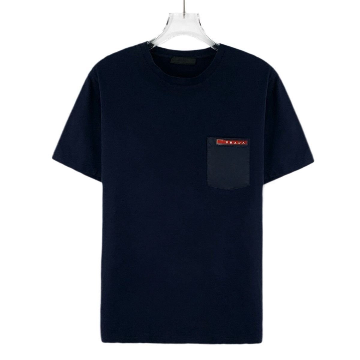 Prada Black Short-Sleeve T-Shirt with Chest Pocket Size US S / EU 44-46 / 1 - 1 Thumbnail