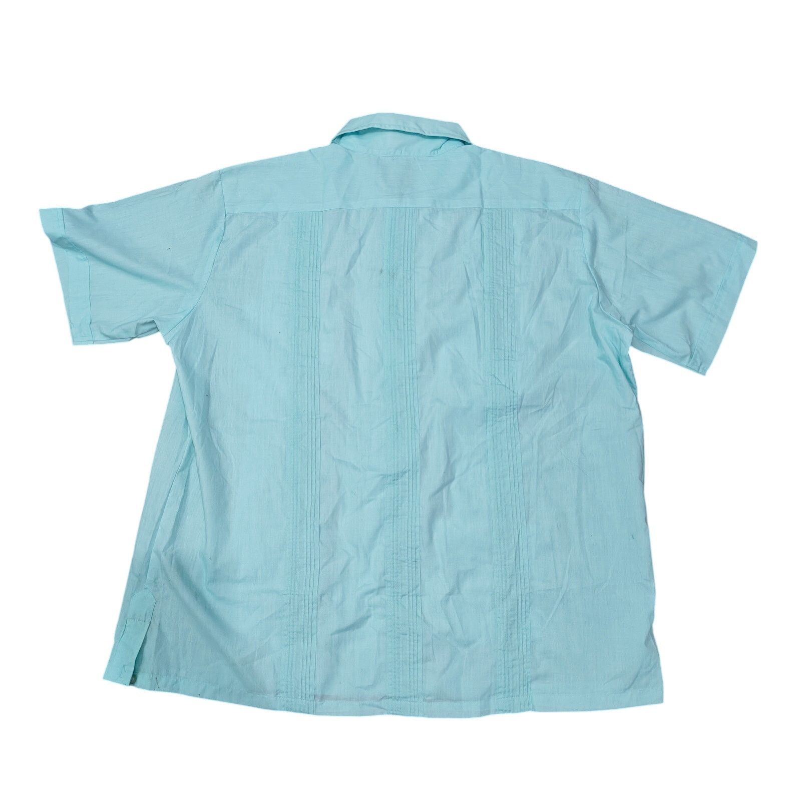 Vintage Vintage Guayabera Soft Blue Shirt Short Sleeve Mens XLarge Size US XL / EU 56 / 4 - 3 Thumbnail