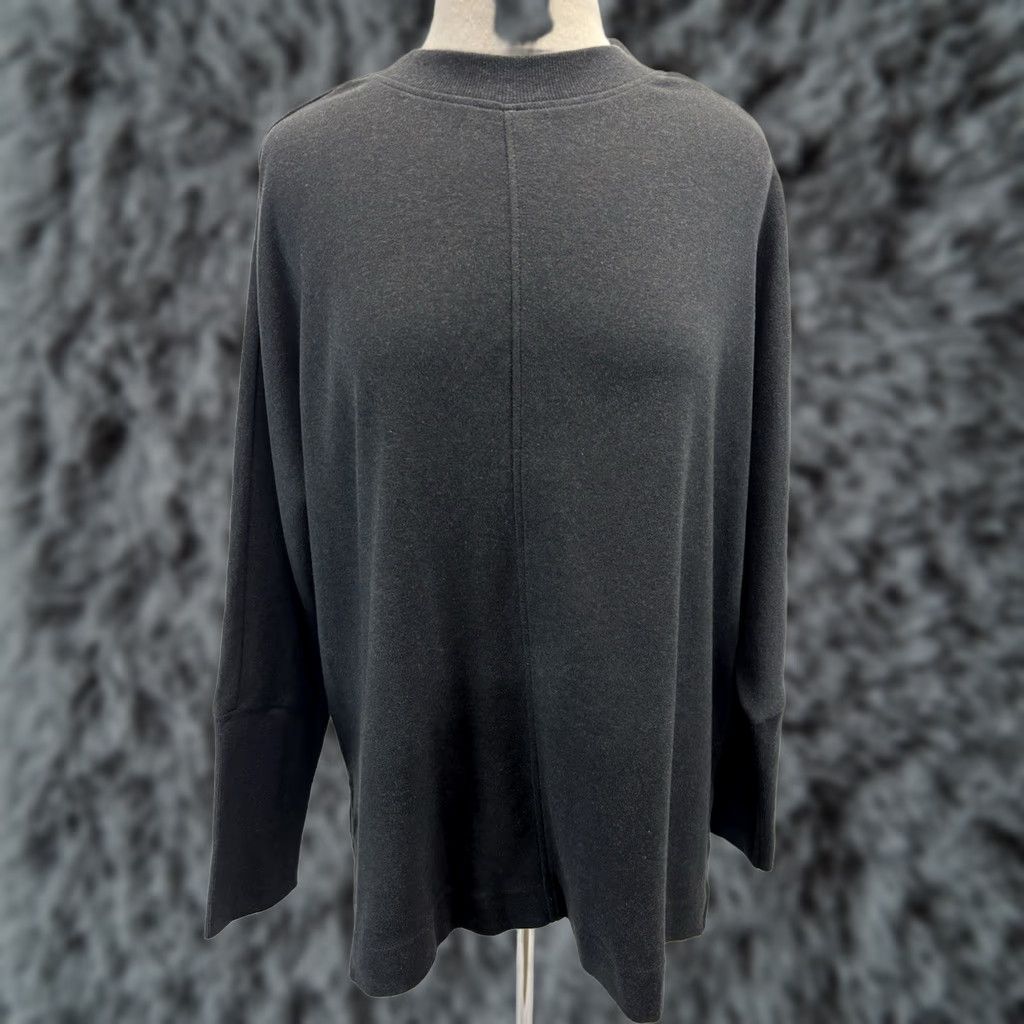 Vintage Pact Sweater Womens M/L Gray Organic Cotton Boxy Relaxed Knit Pullover Casual Travel Bohemian Beach Size M / US 6-8 / IT 42-44 - 1 Thumbnail