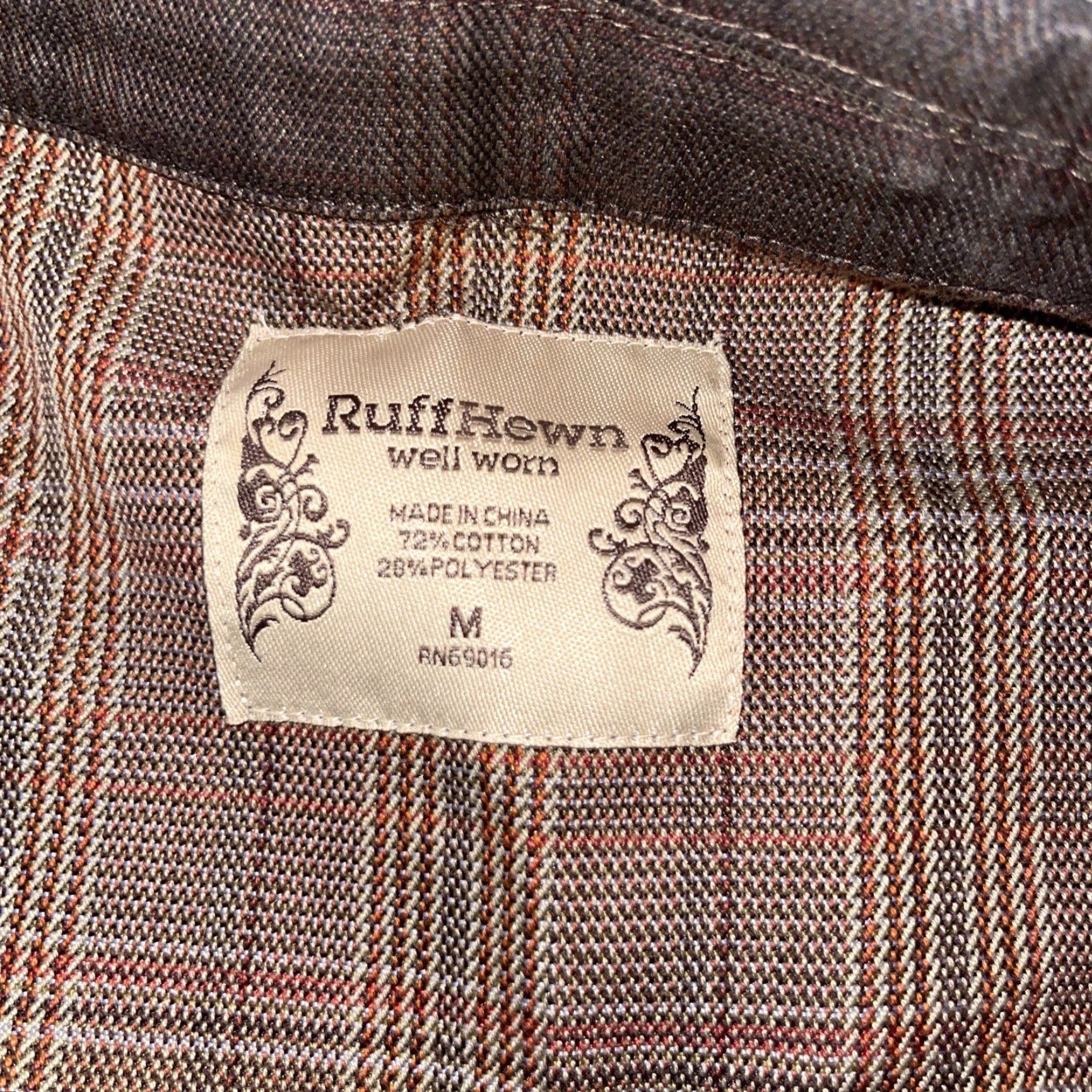 Vintage Ruff Hewn Well Worn Brown Short Jacket Top Womens Size Medium Size L / US 10 / IT 46 - 3 Thumbnail