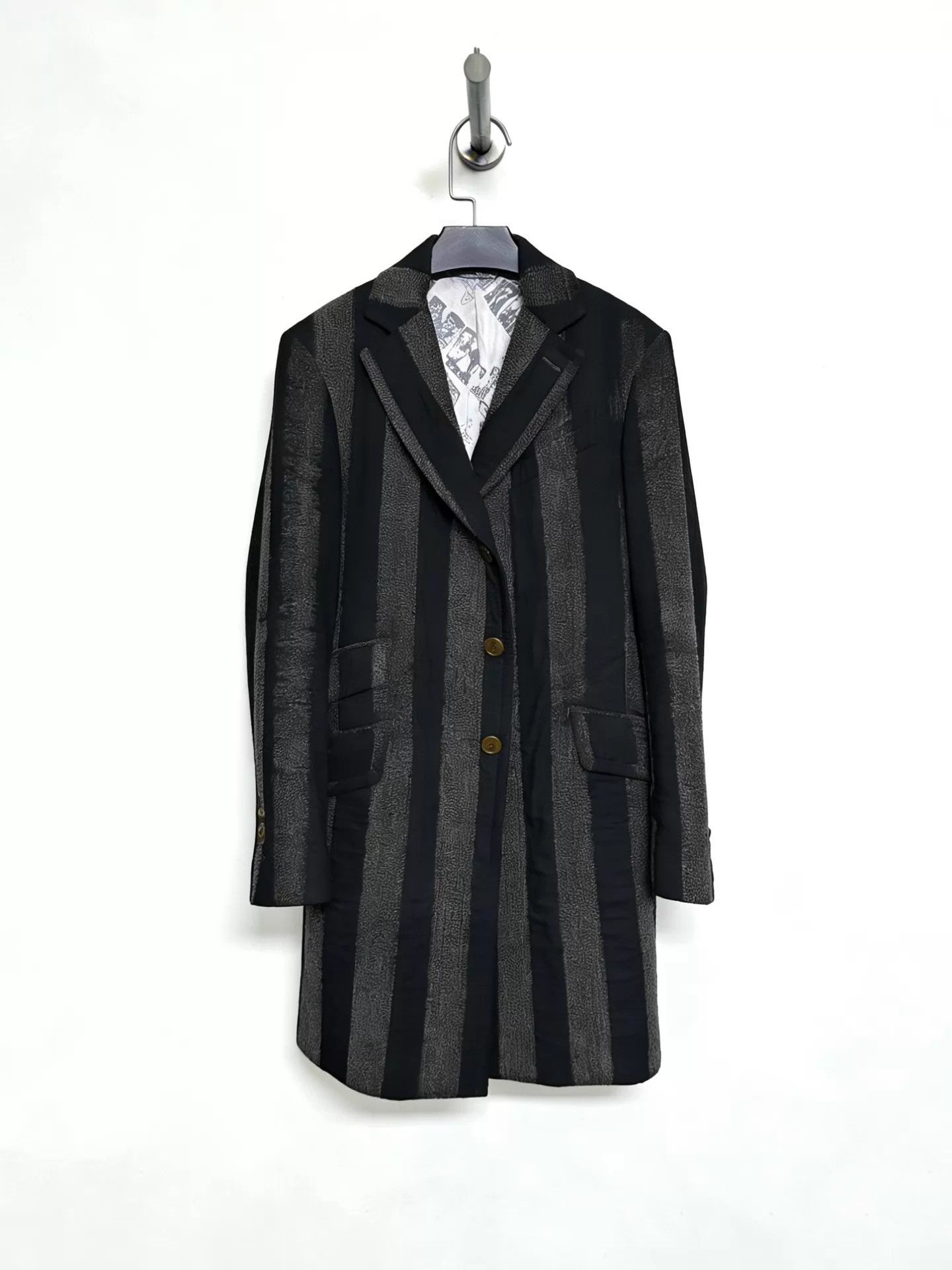 Vivienne Westwood Vivienne Westwood 1990s Striped Chesterfield Coat 44 Size US S / EU 44-46 / 1 - 2 Thumbnail