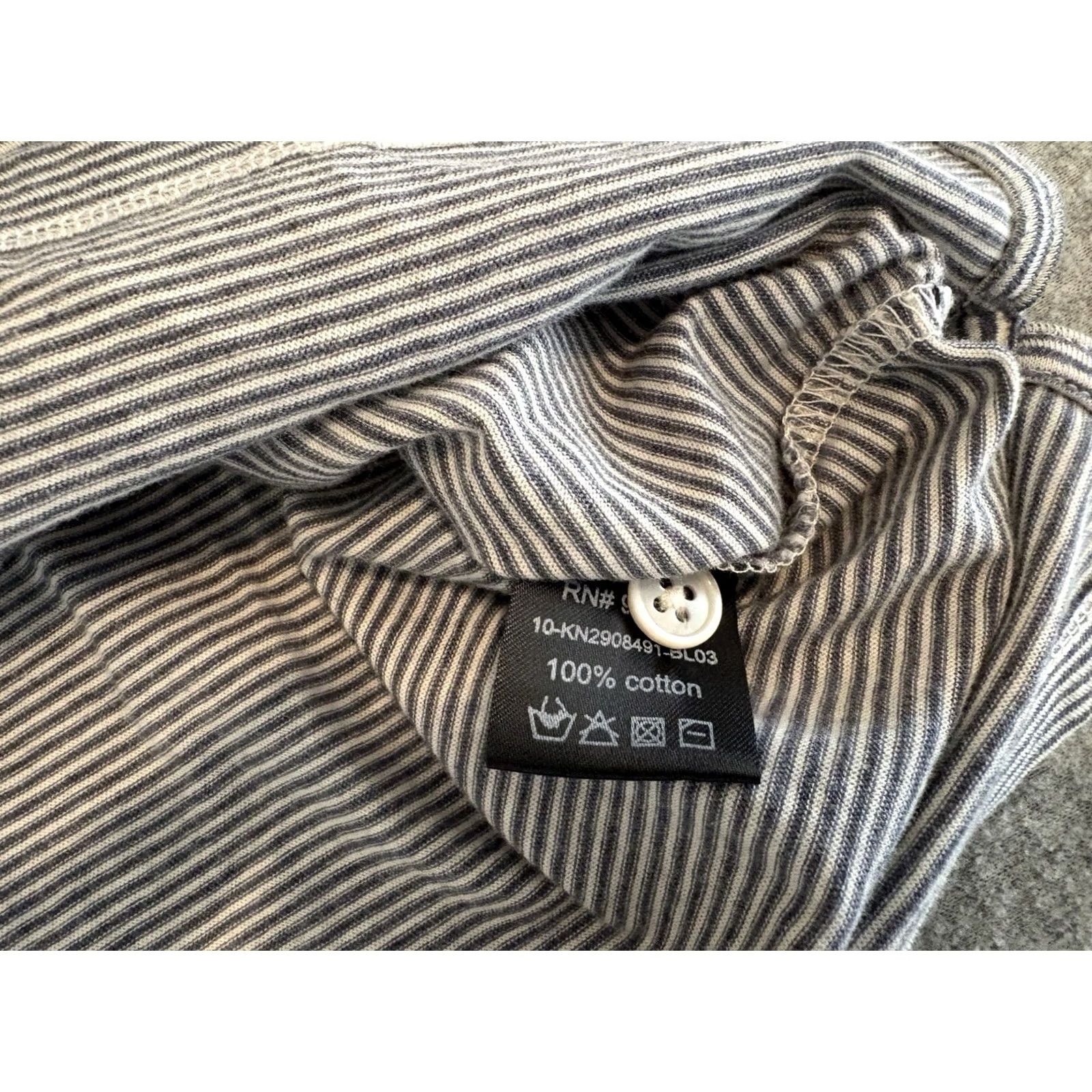 Todd Snyder Todd Snyder Gray Striped Polo Shirt XL Men Short Sleeve Slim Size Regular Colored Gray Polo Shirt Size US XL / EU 56 / 4 - 3 Thumbnail